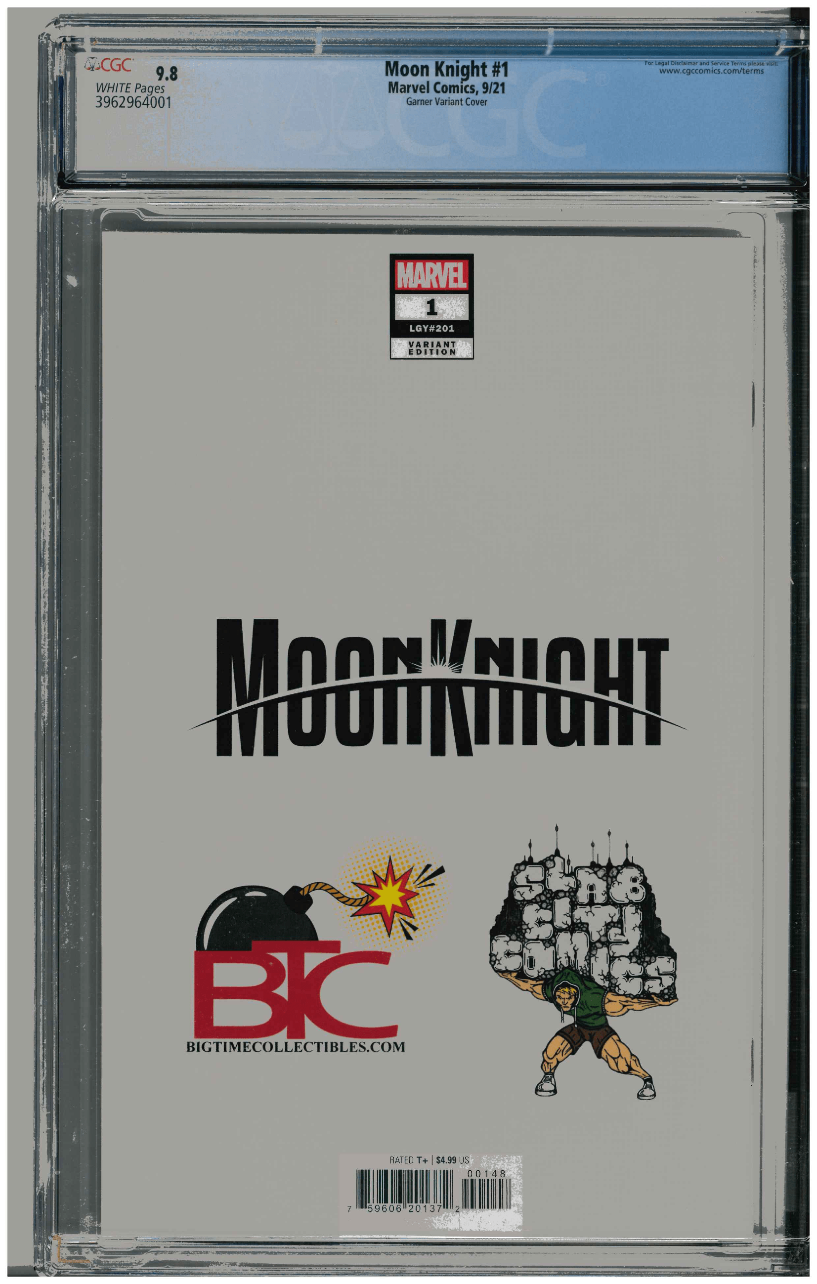Moon Knight #1 backside