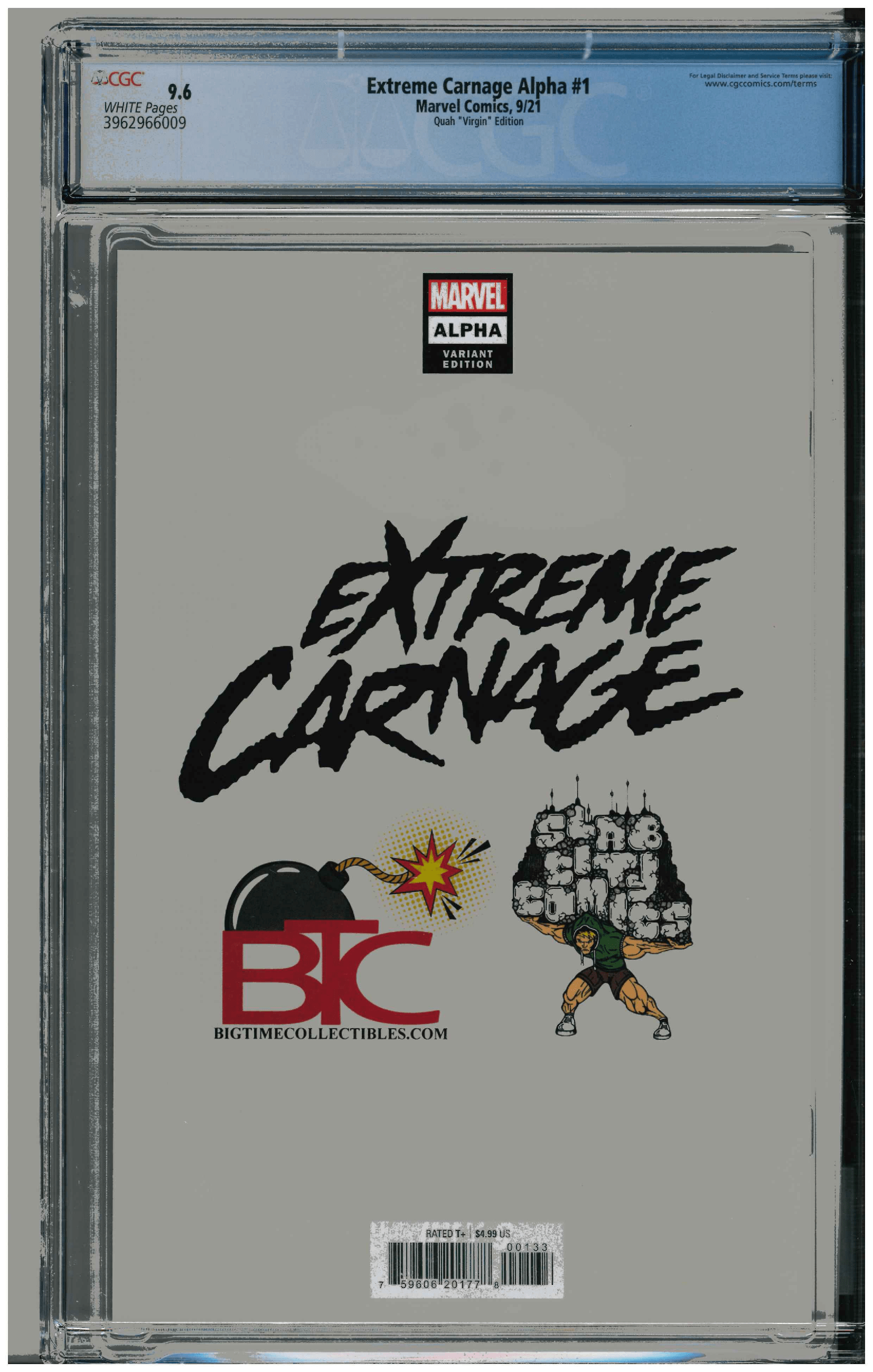 Extreme Carnage Alpha #1 backside