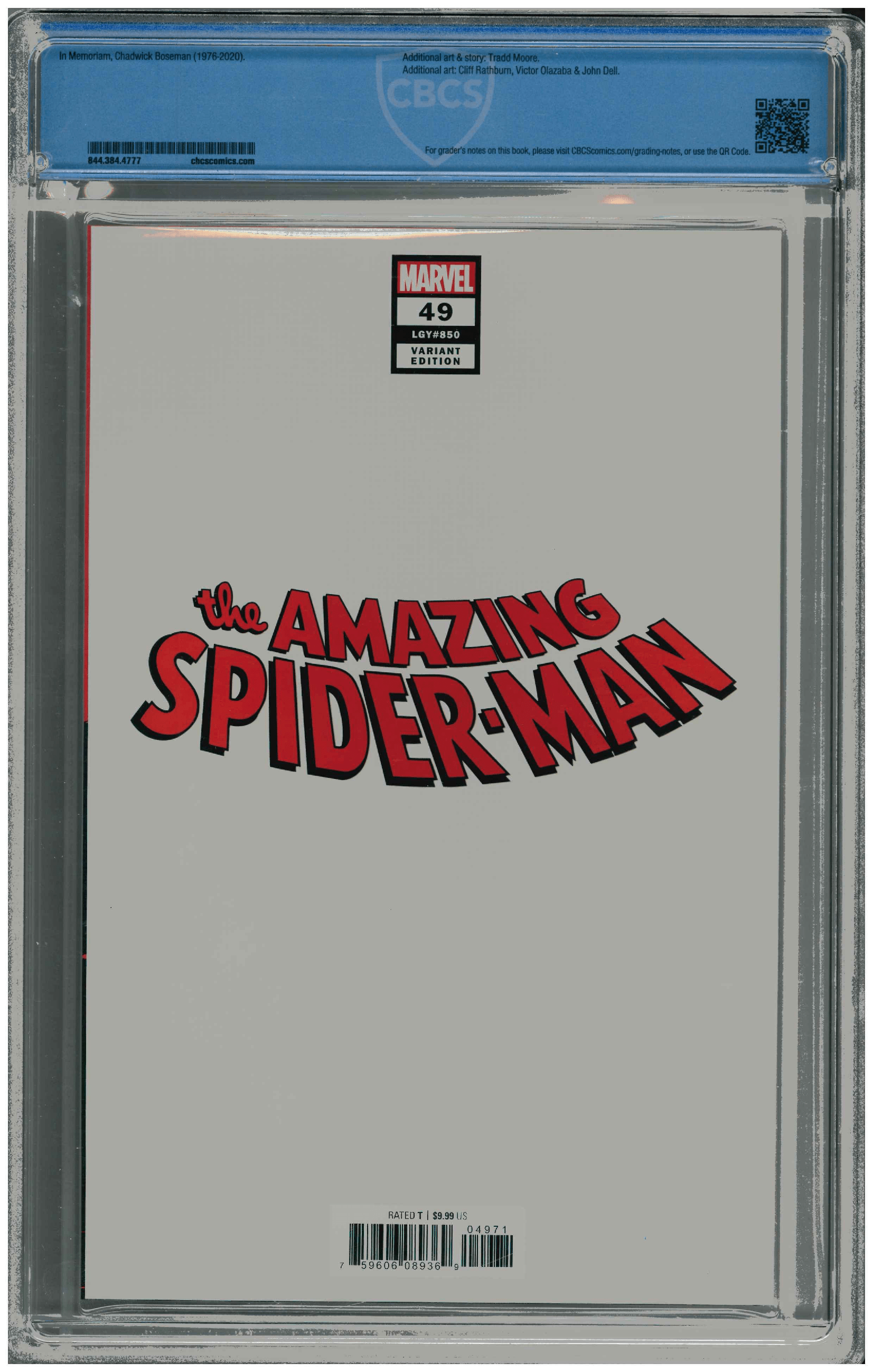 Amazing Spider-Man #49 backside