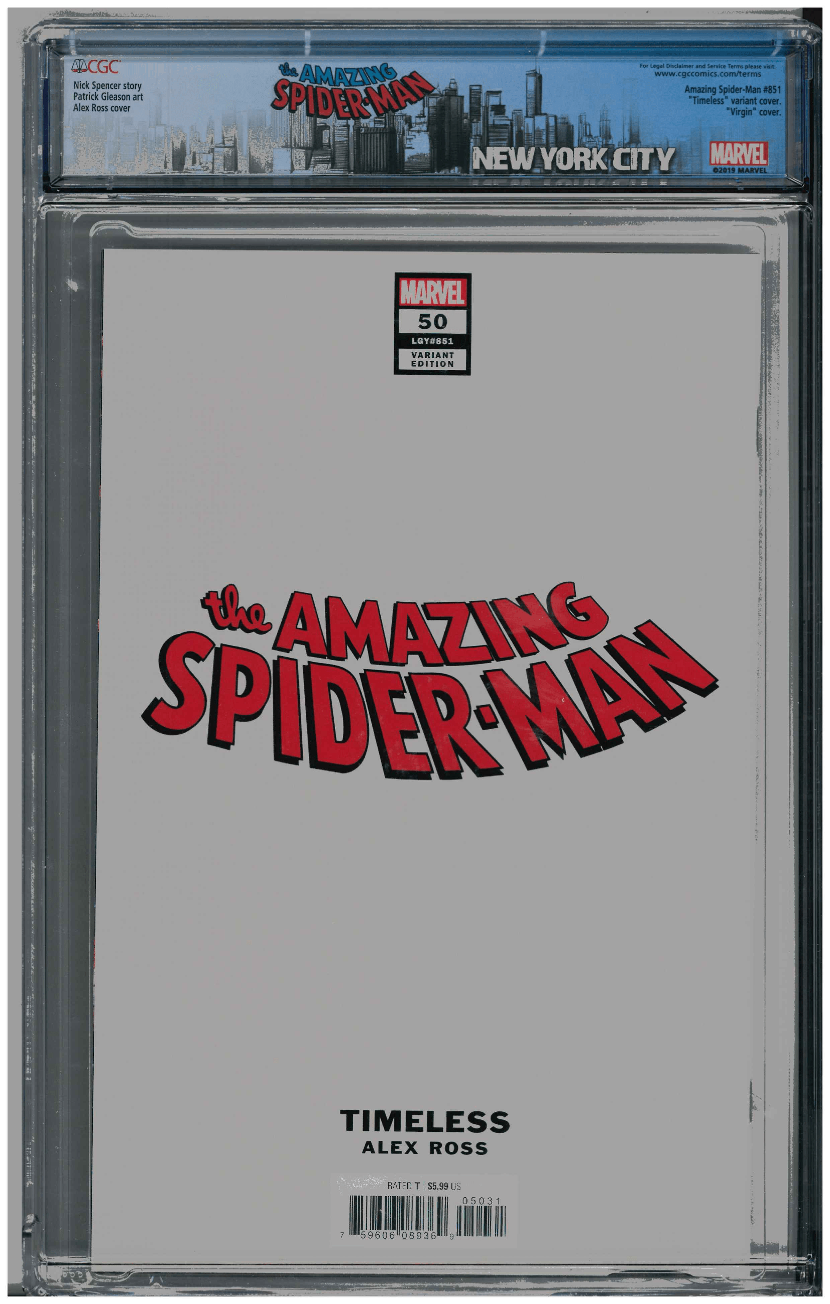 Amazing Spider-Man #50 backside