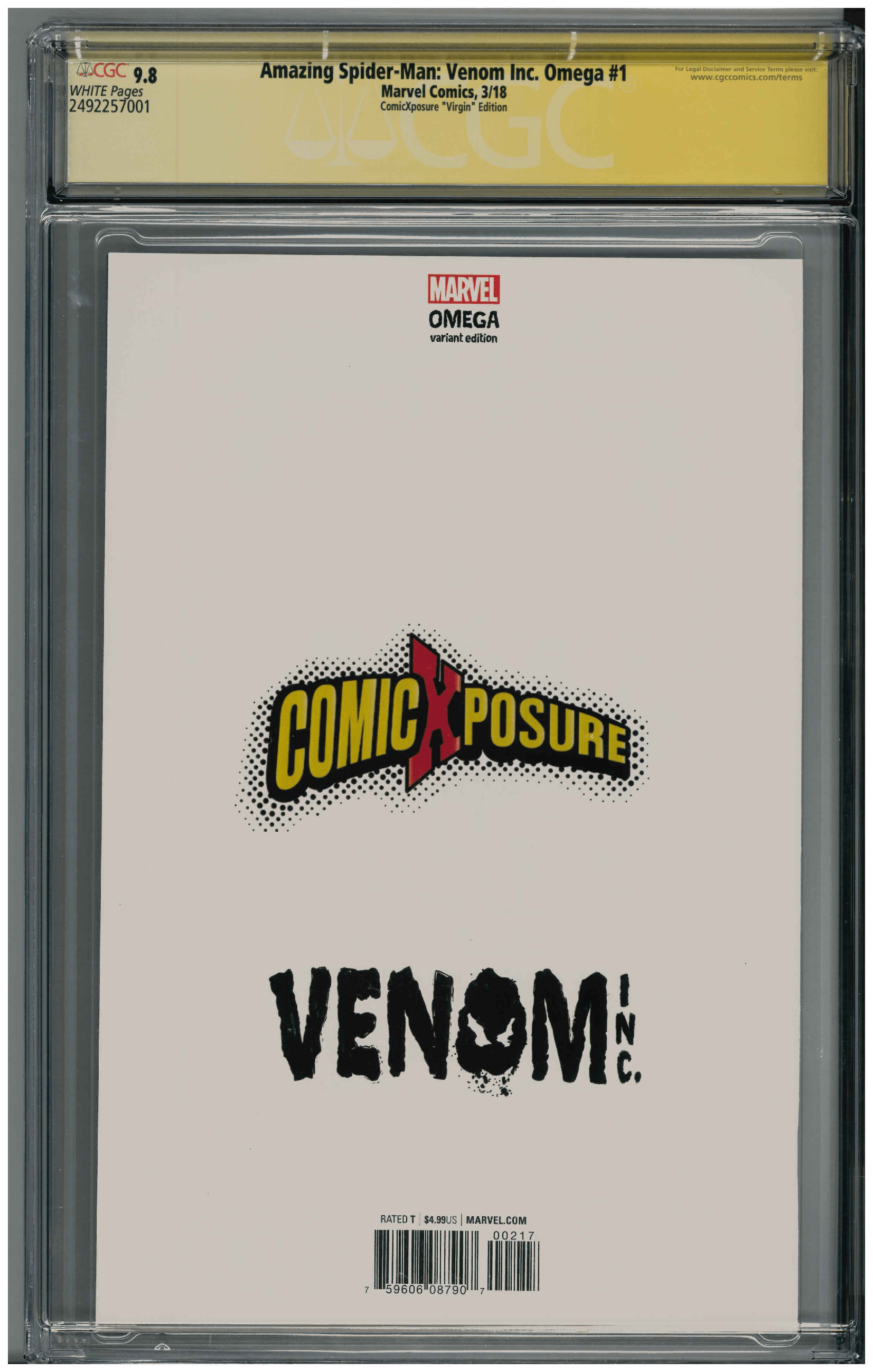 Amazing Spider-Man: Venom Inc. Omega #1 backside