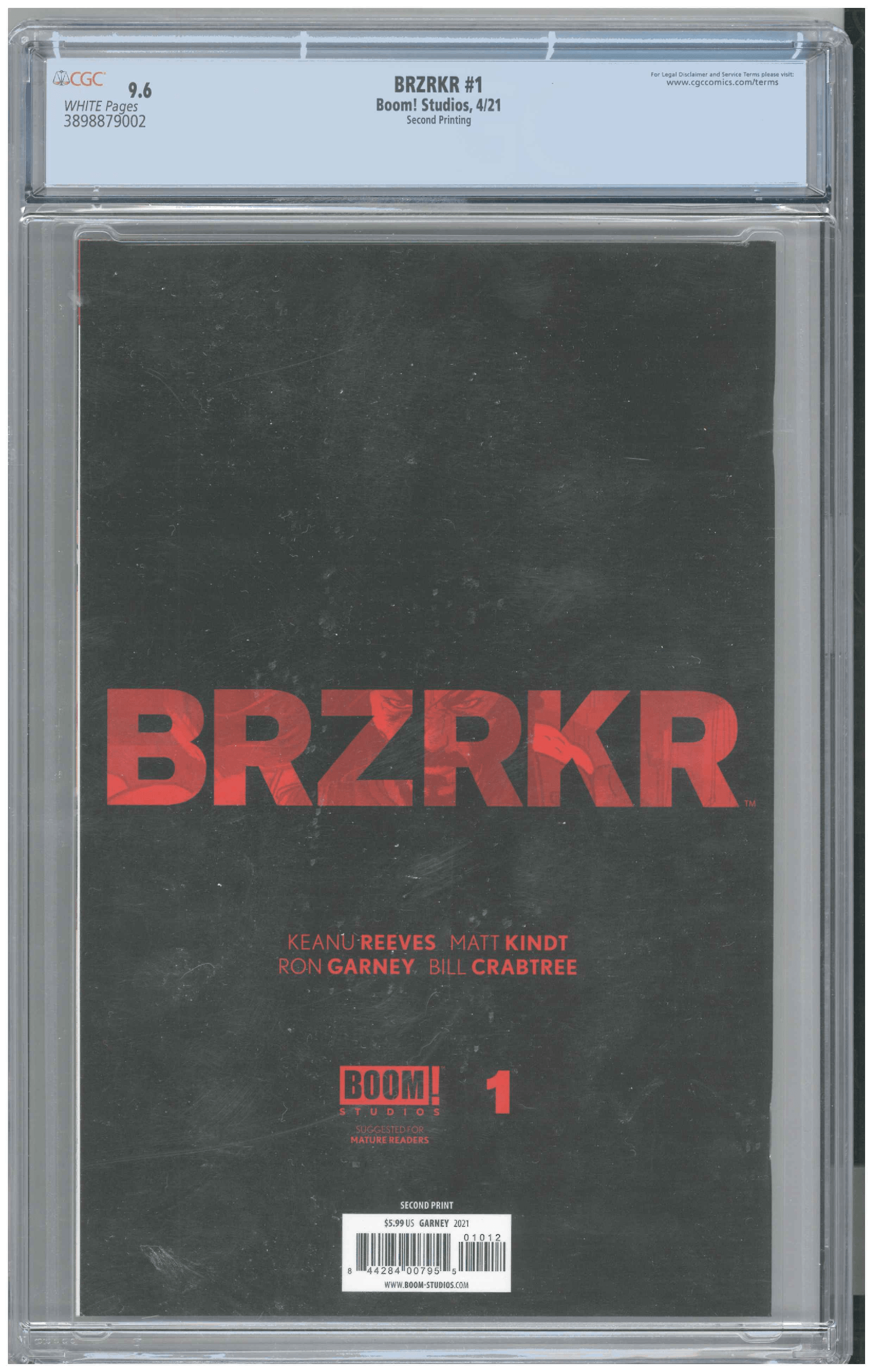 BRZRKR #1 backside