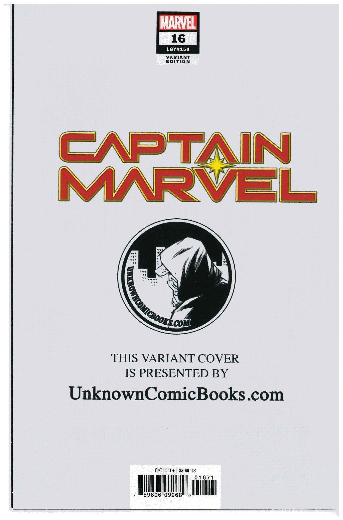 Captain Marvel #16 backside