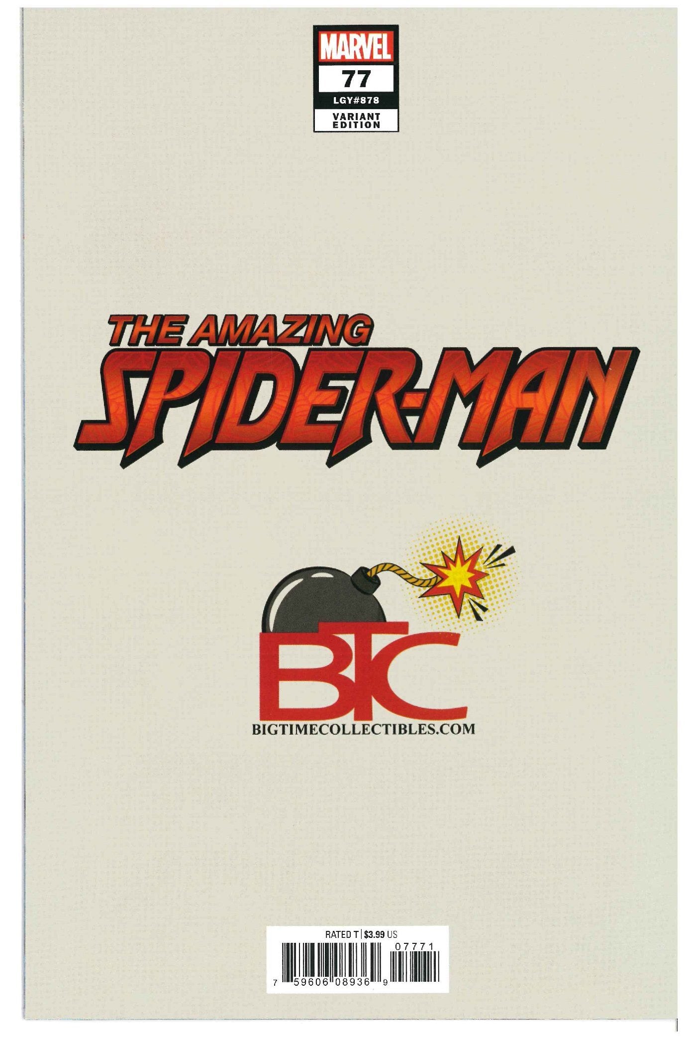 The Amazing Spider-Man #77 backside