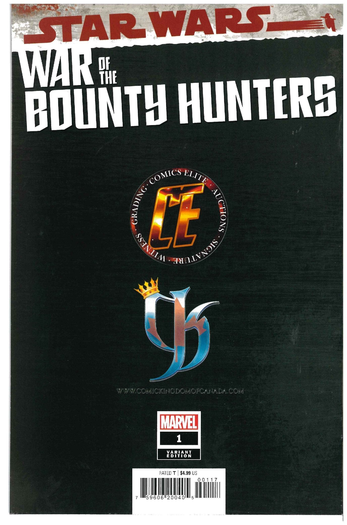 Star Wars: War of the Bounty Hunters #1 backside