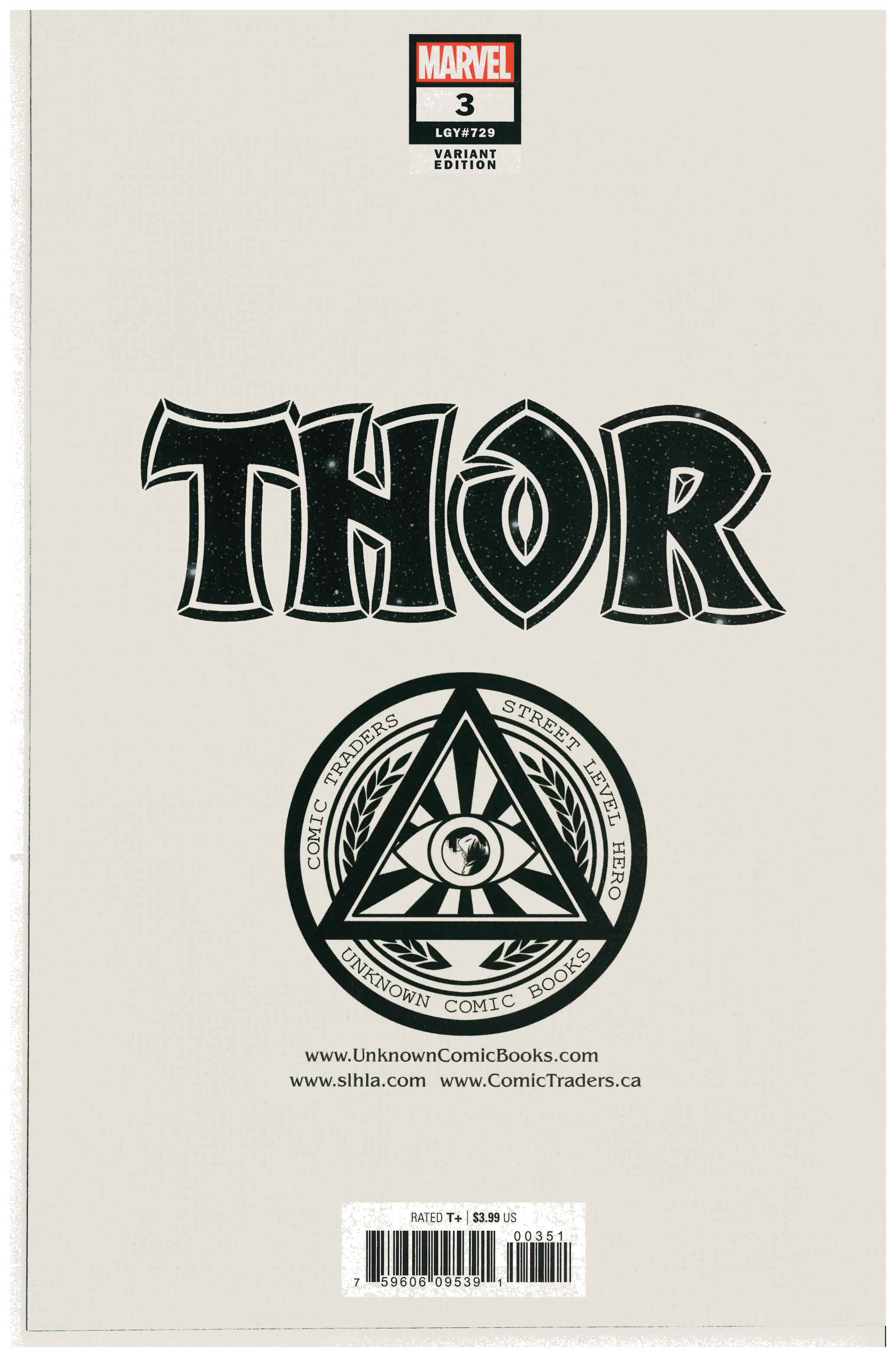 Thor #3 backside