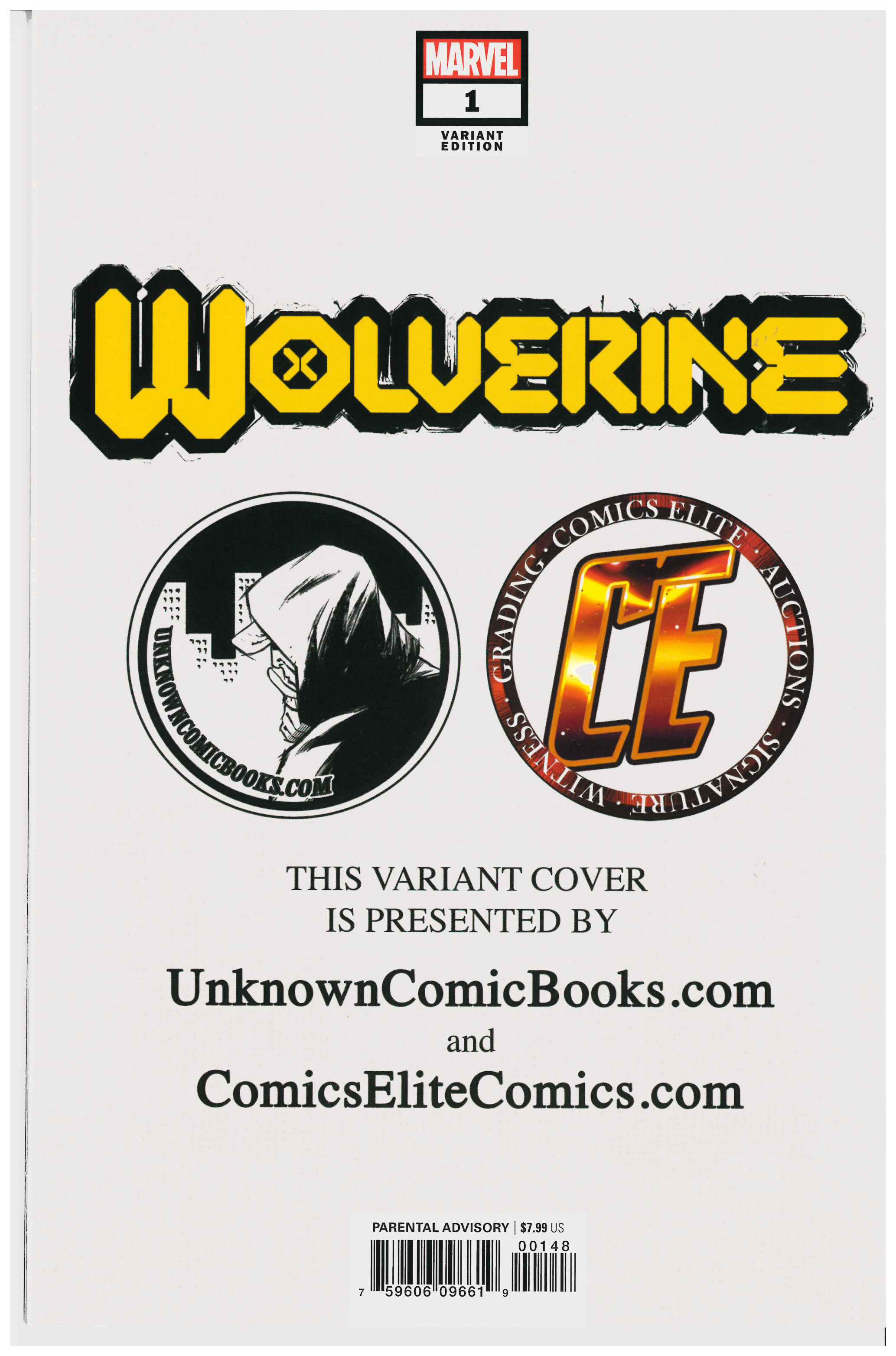 Wolverine #1 backside
