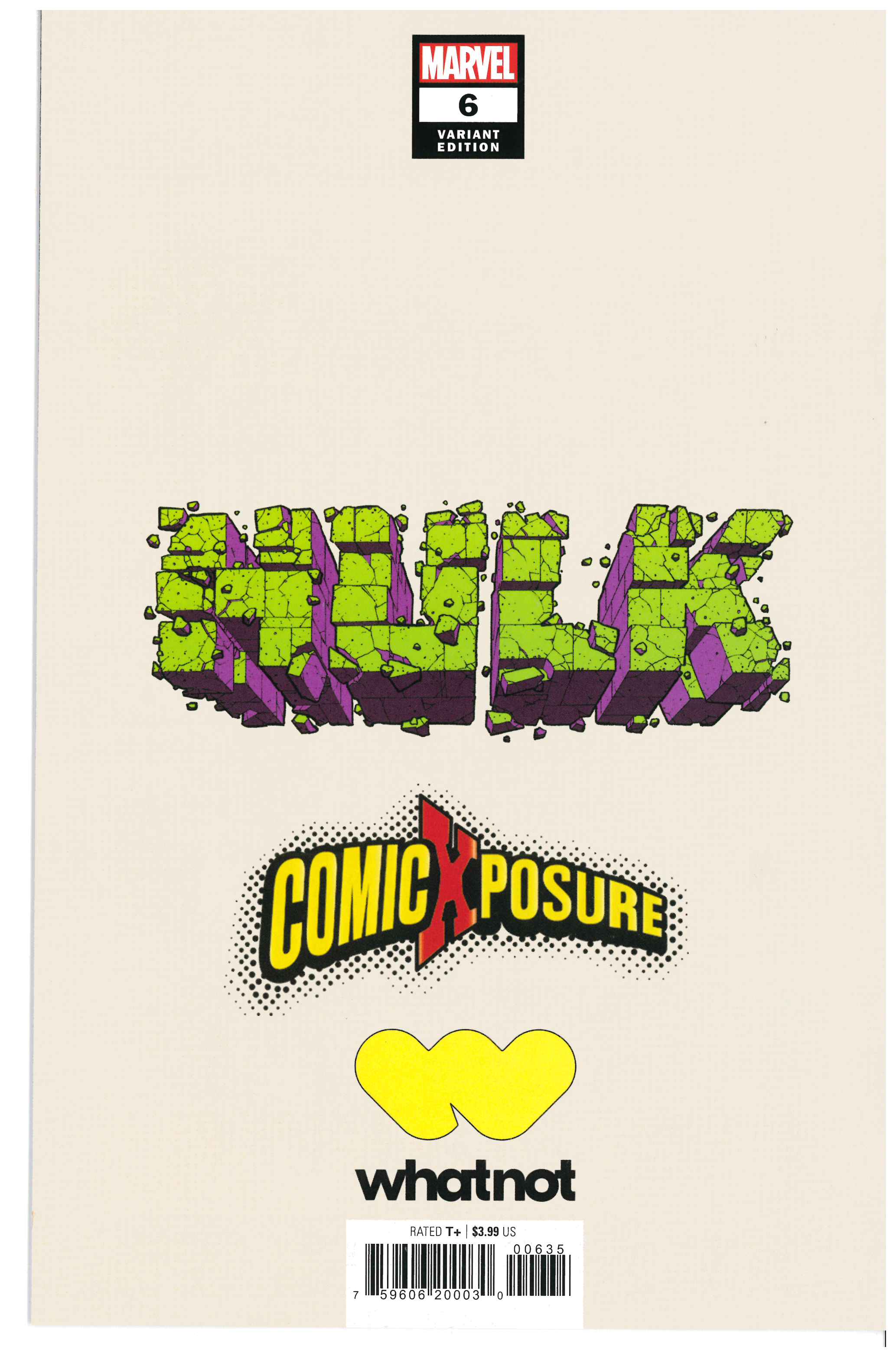 Hulk #6 backside