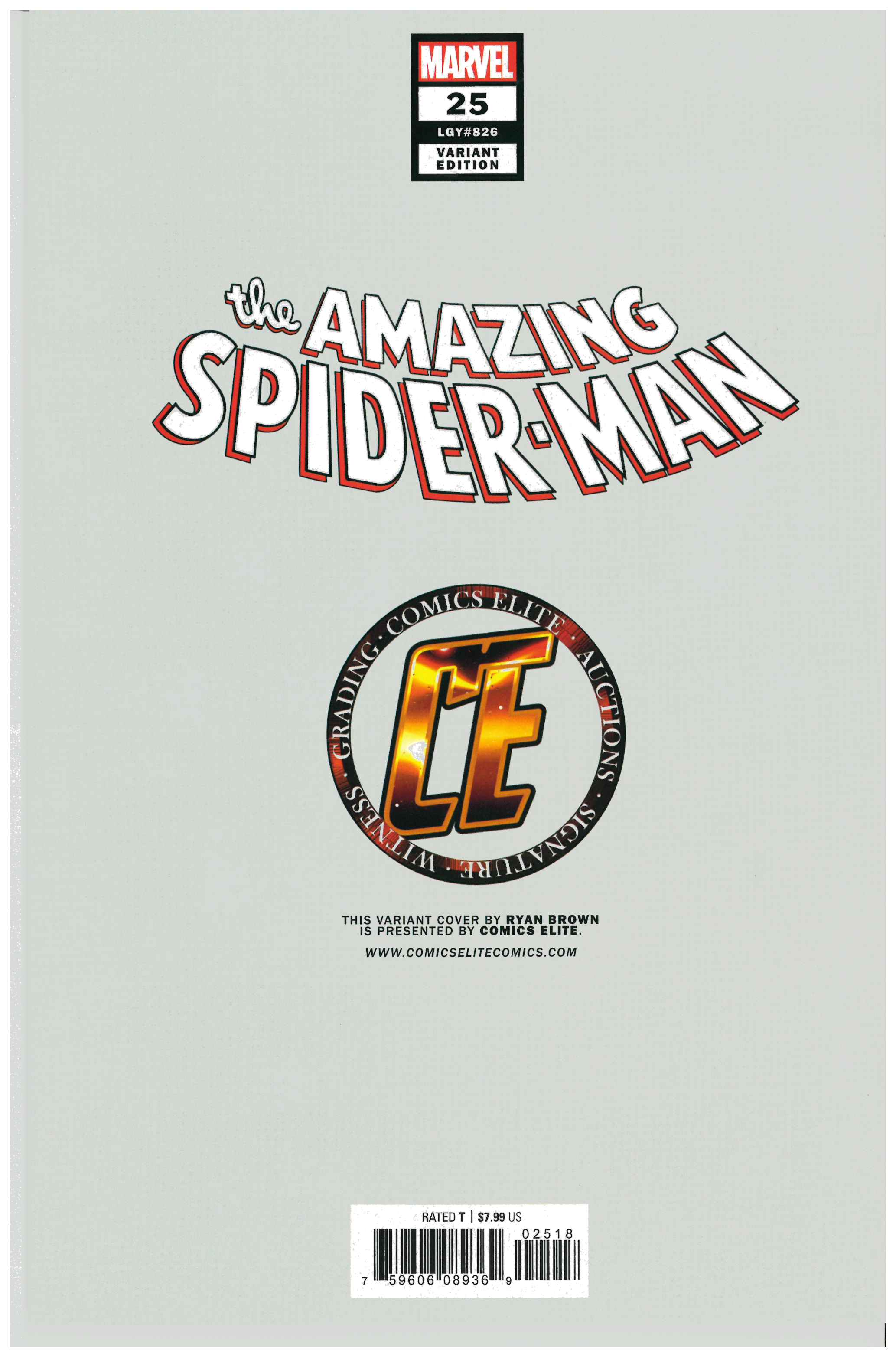 The Amazing Spider-Man #25 backside