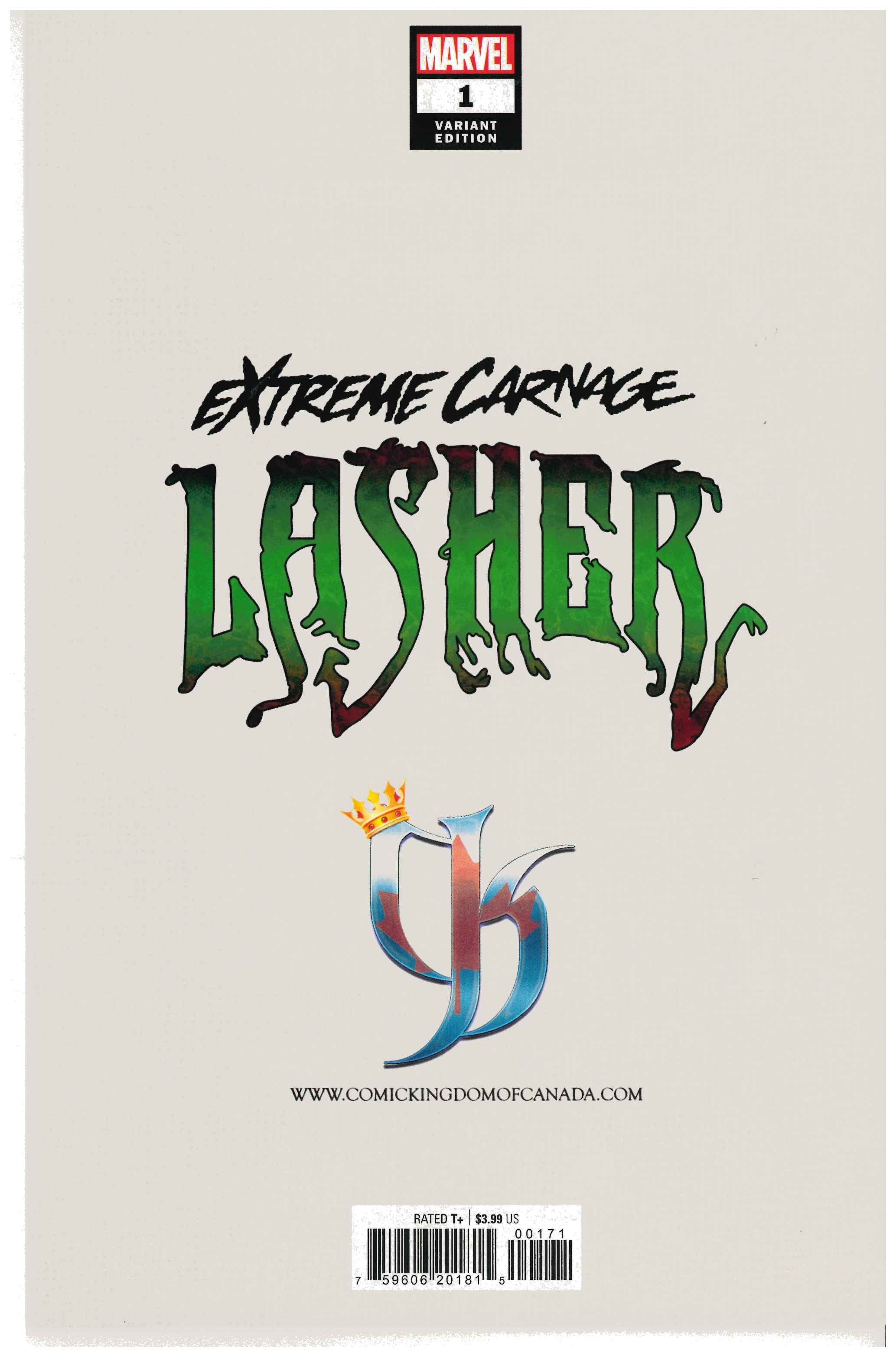 Extreme Carnage: Lasher #1 backside