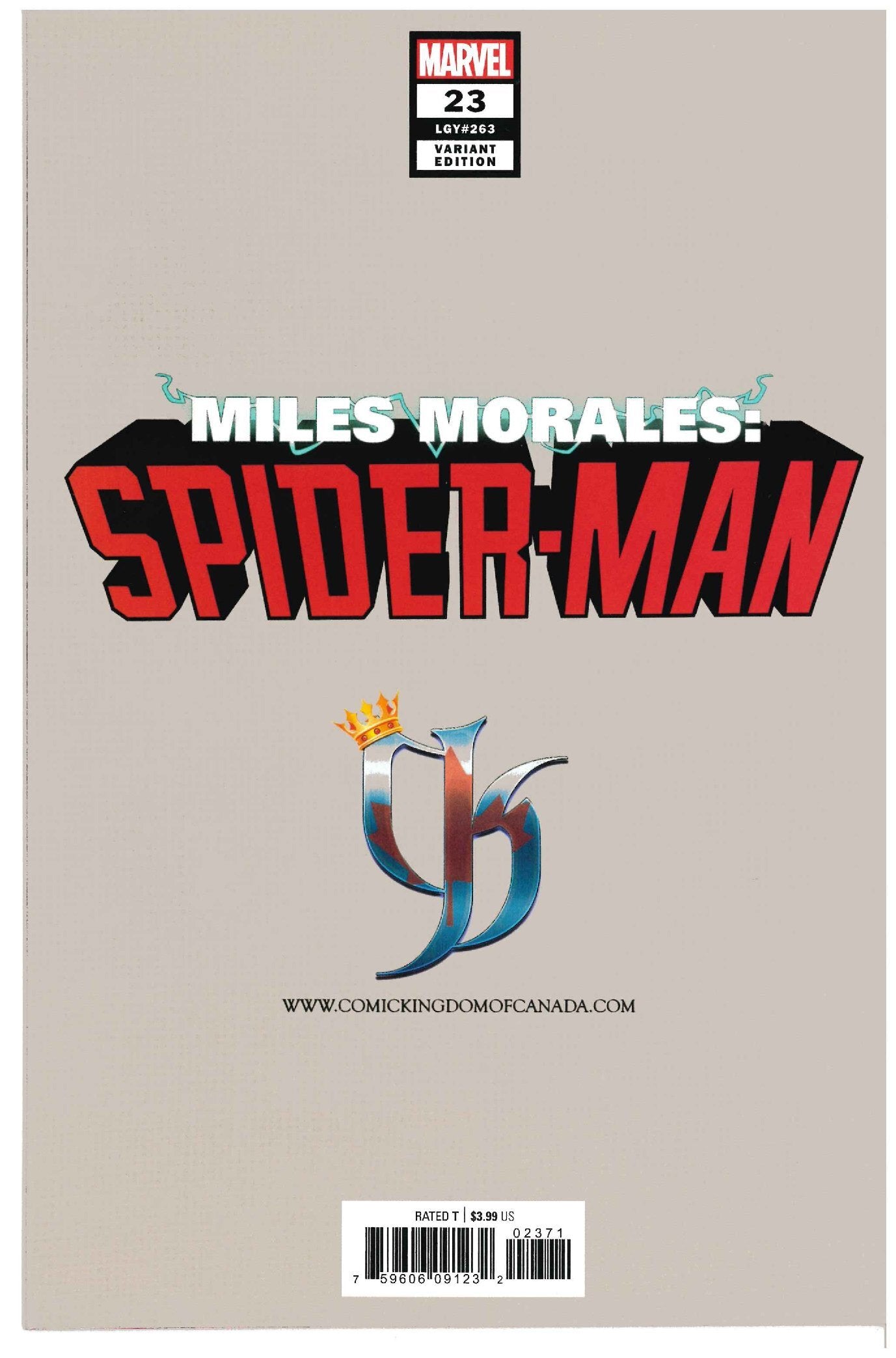 Miles Morales: Spider-Man #23 backside