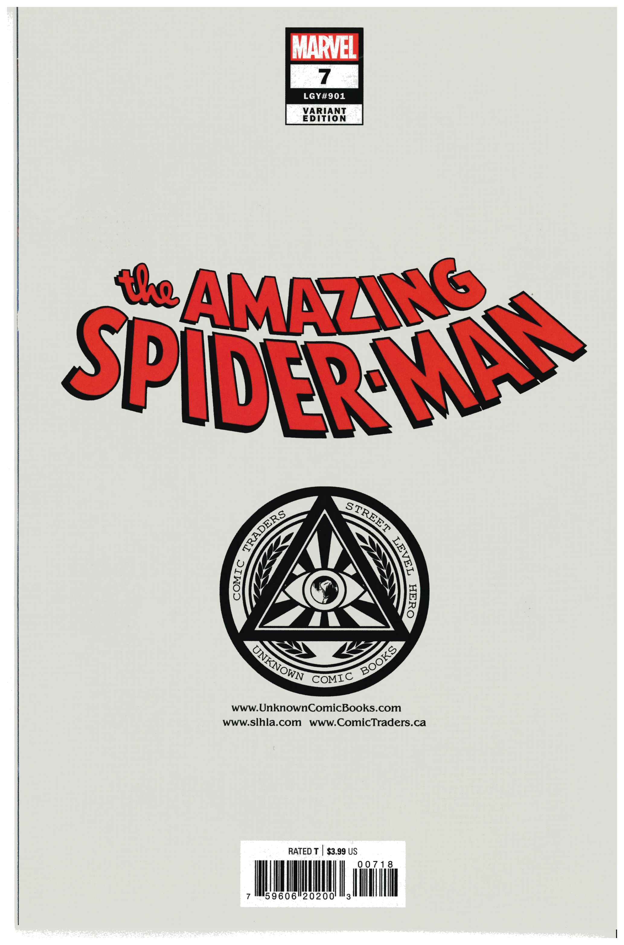 The Amazing Spider-Man #7 backside