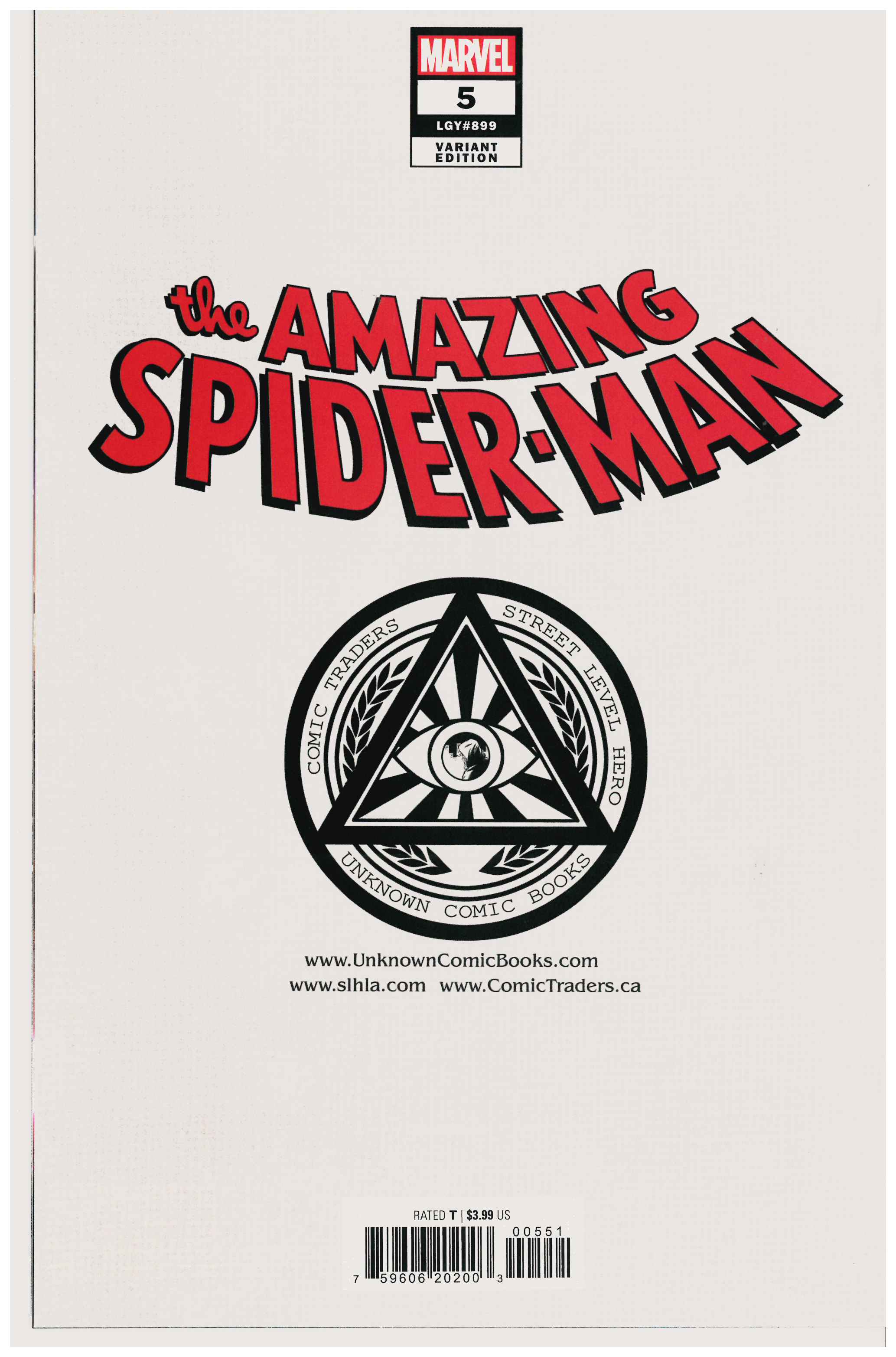 The Amazing Spider-Man #5 backside