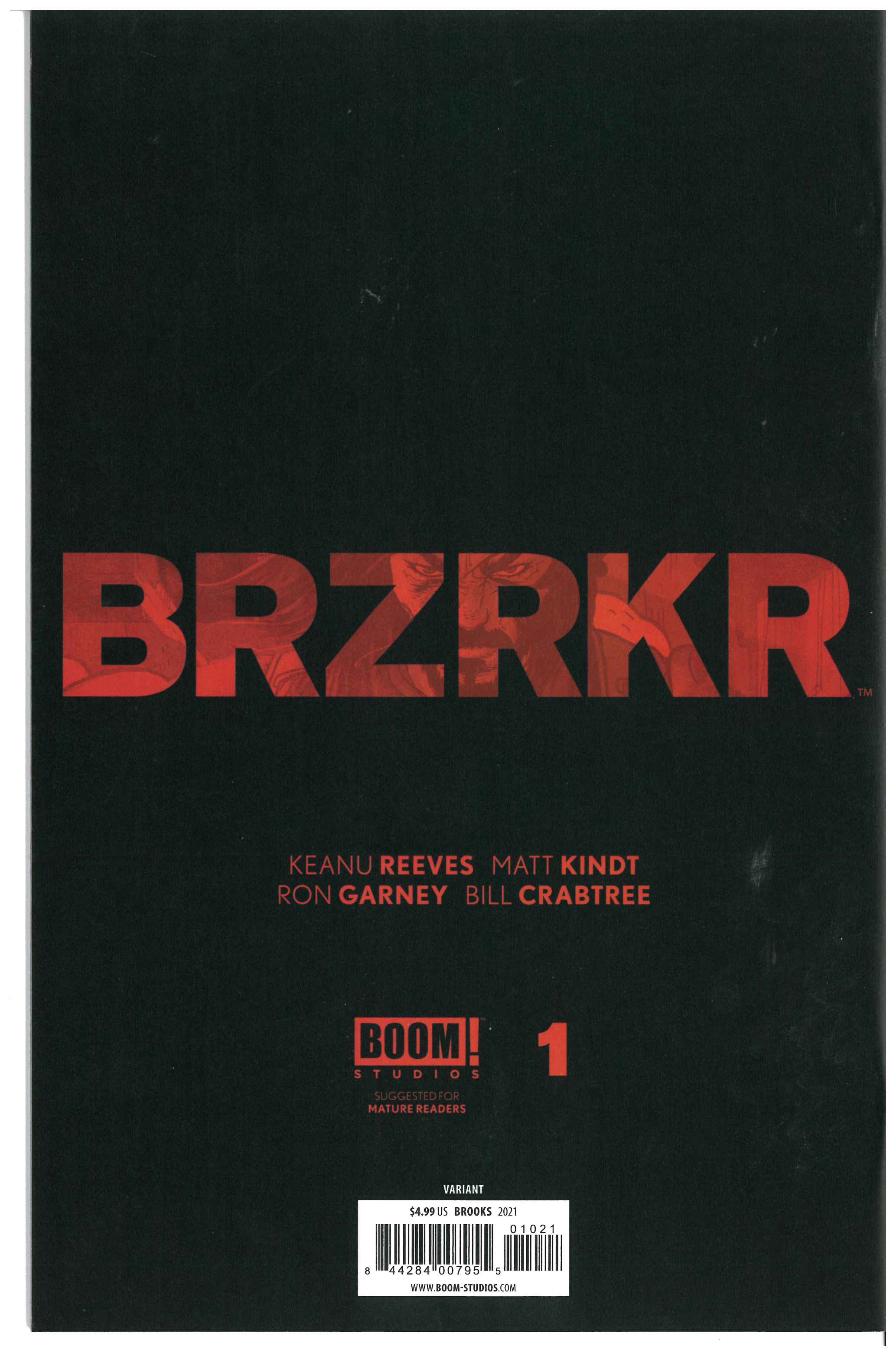 BRZRKR #1 backside