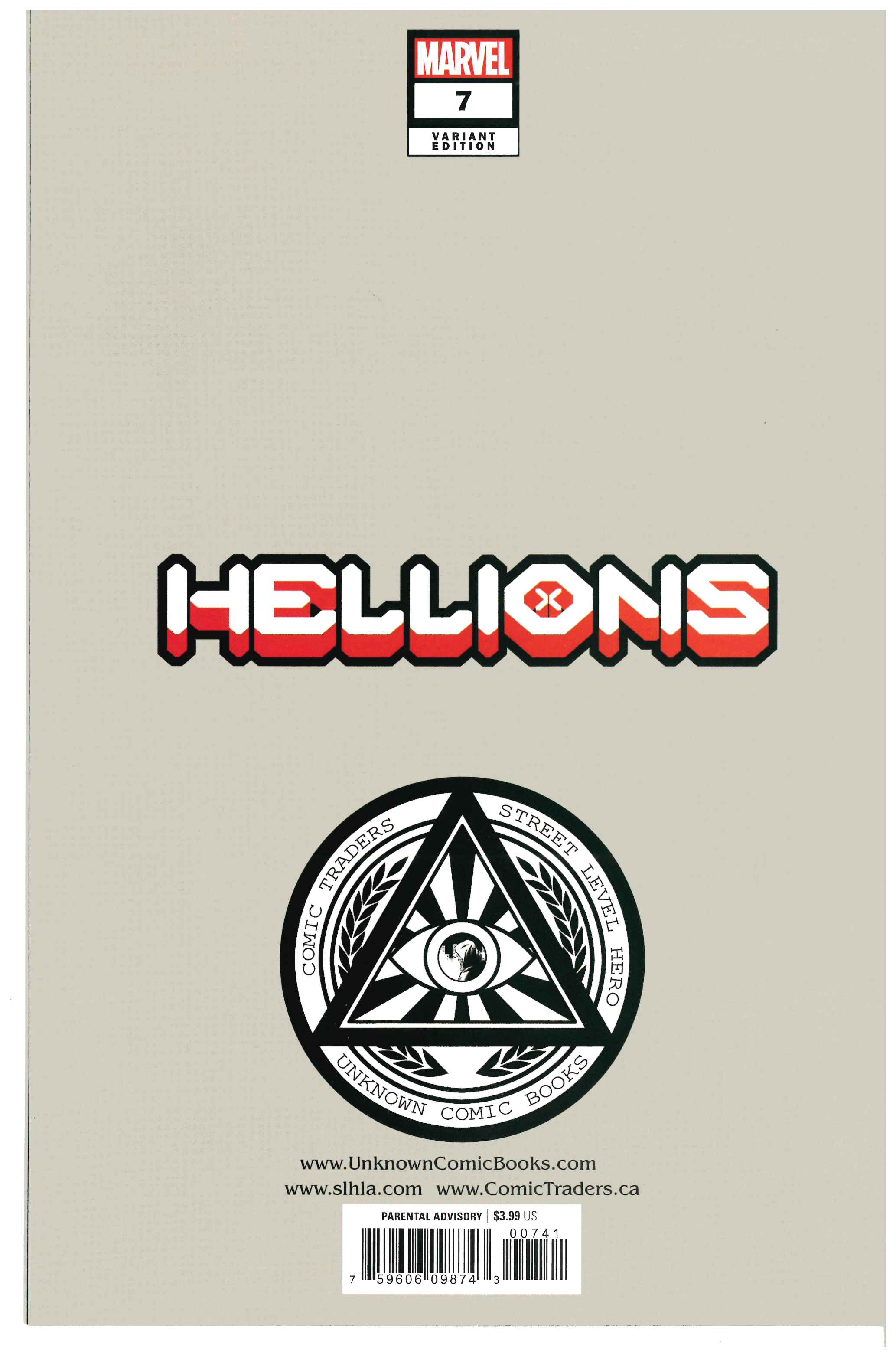 Hellions #7 backside