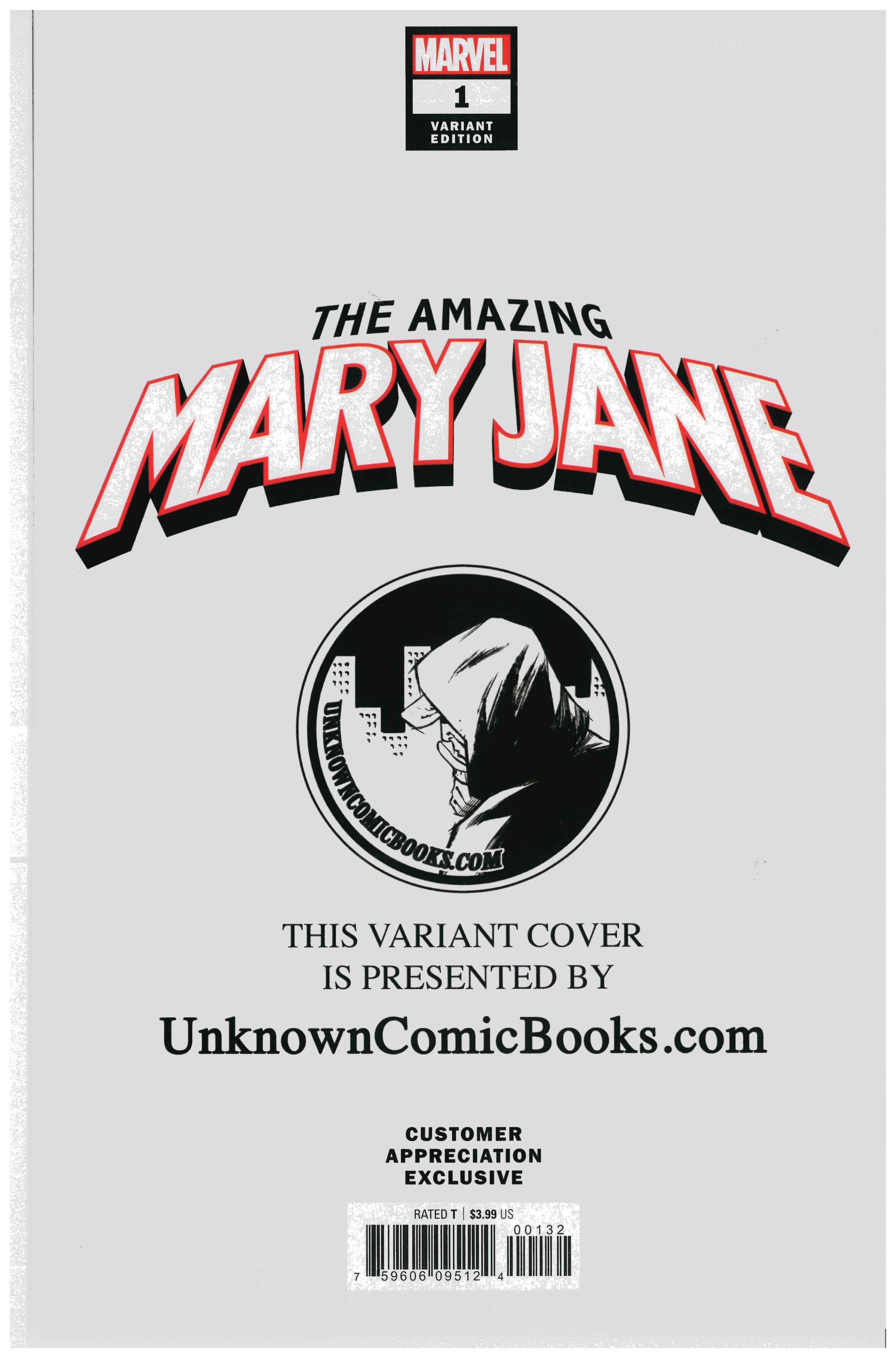 The Amazing Mary Jane #1 backside