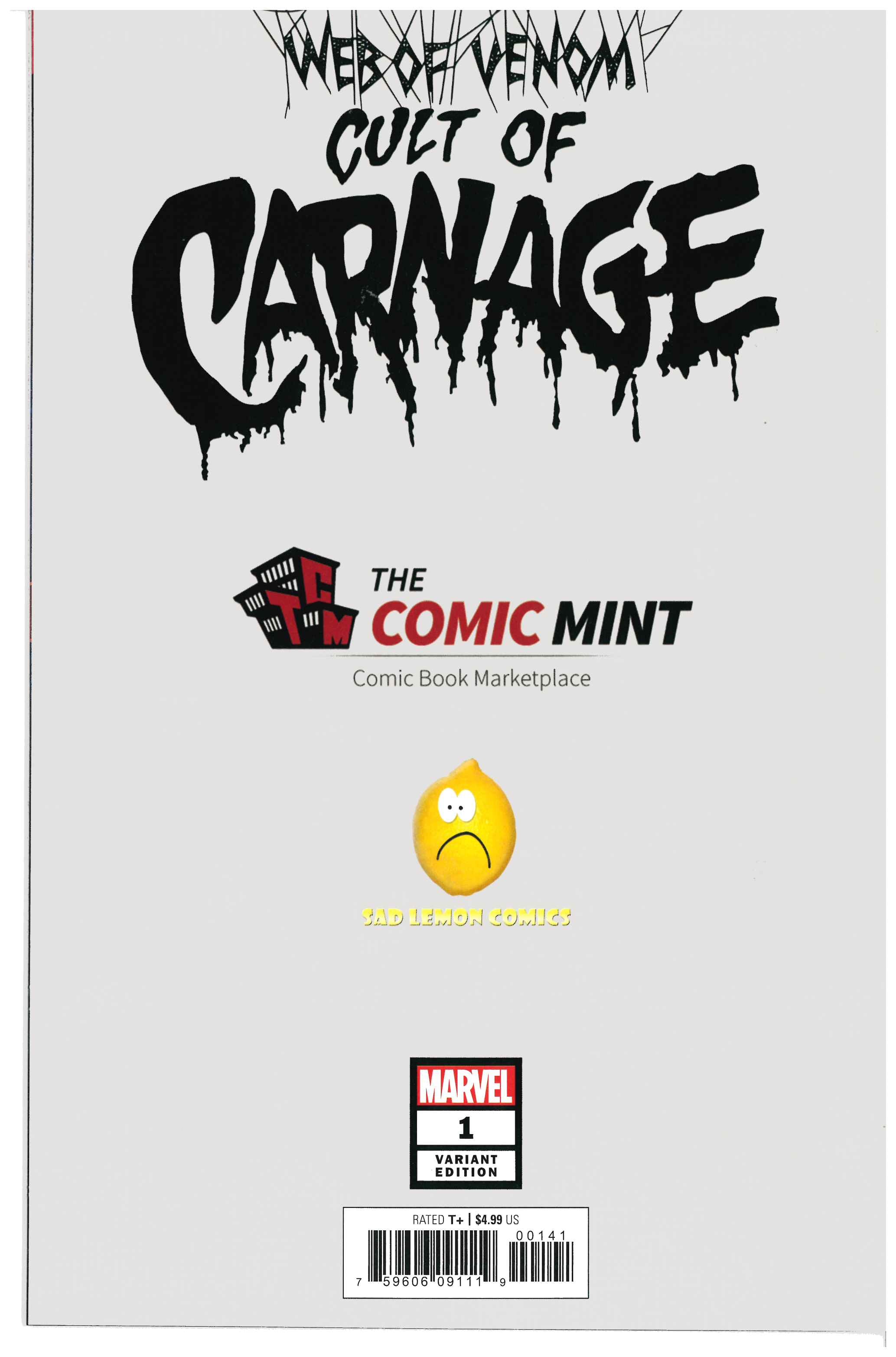 Web of Venom: Cult of Carnage #1 backside