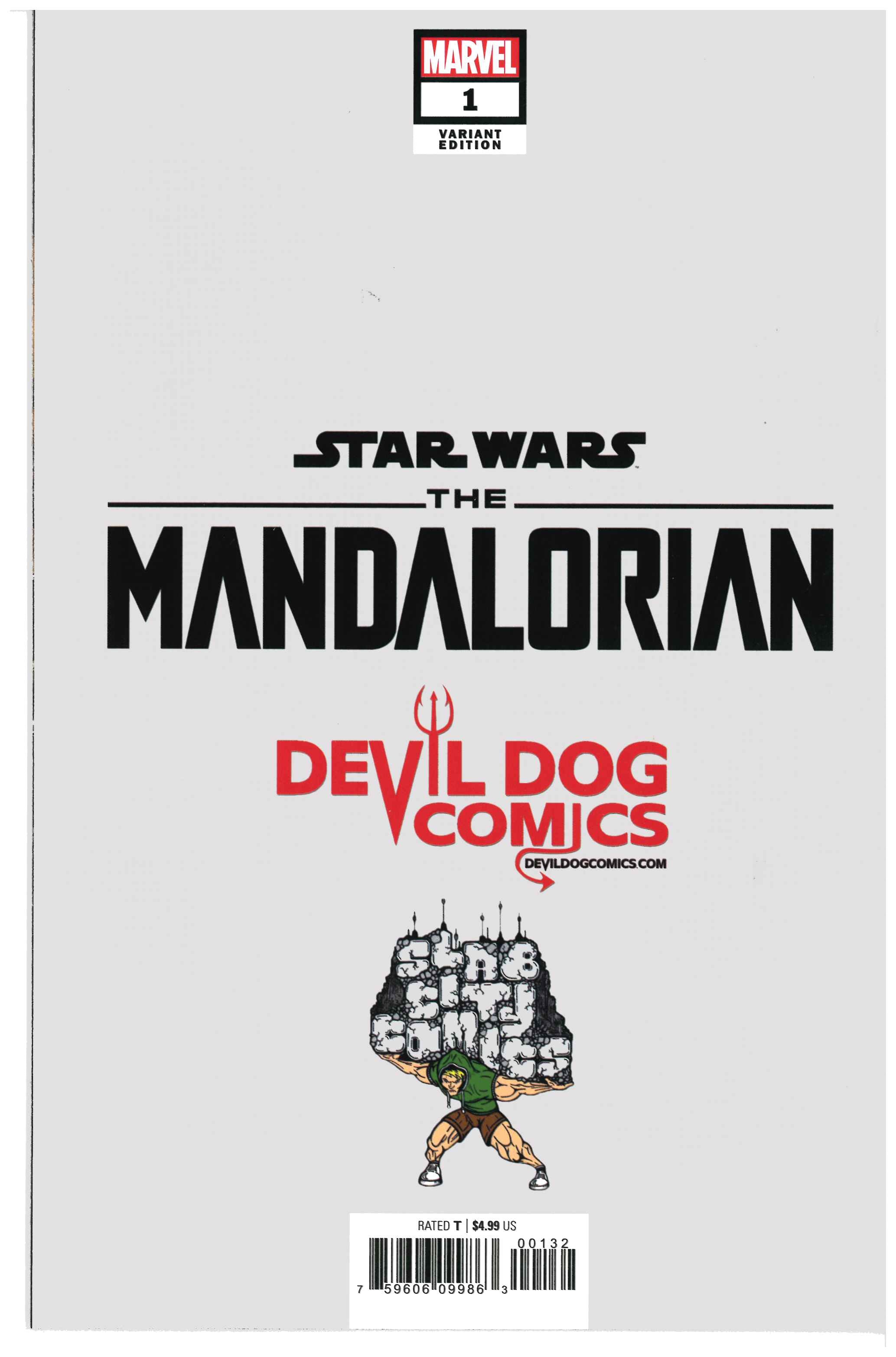 Star Wars: The Mandalorien #1 backside