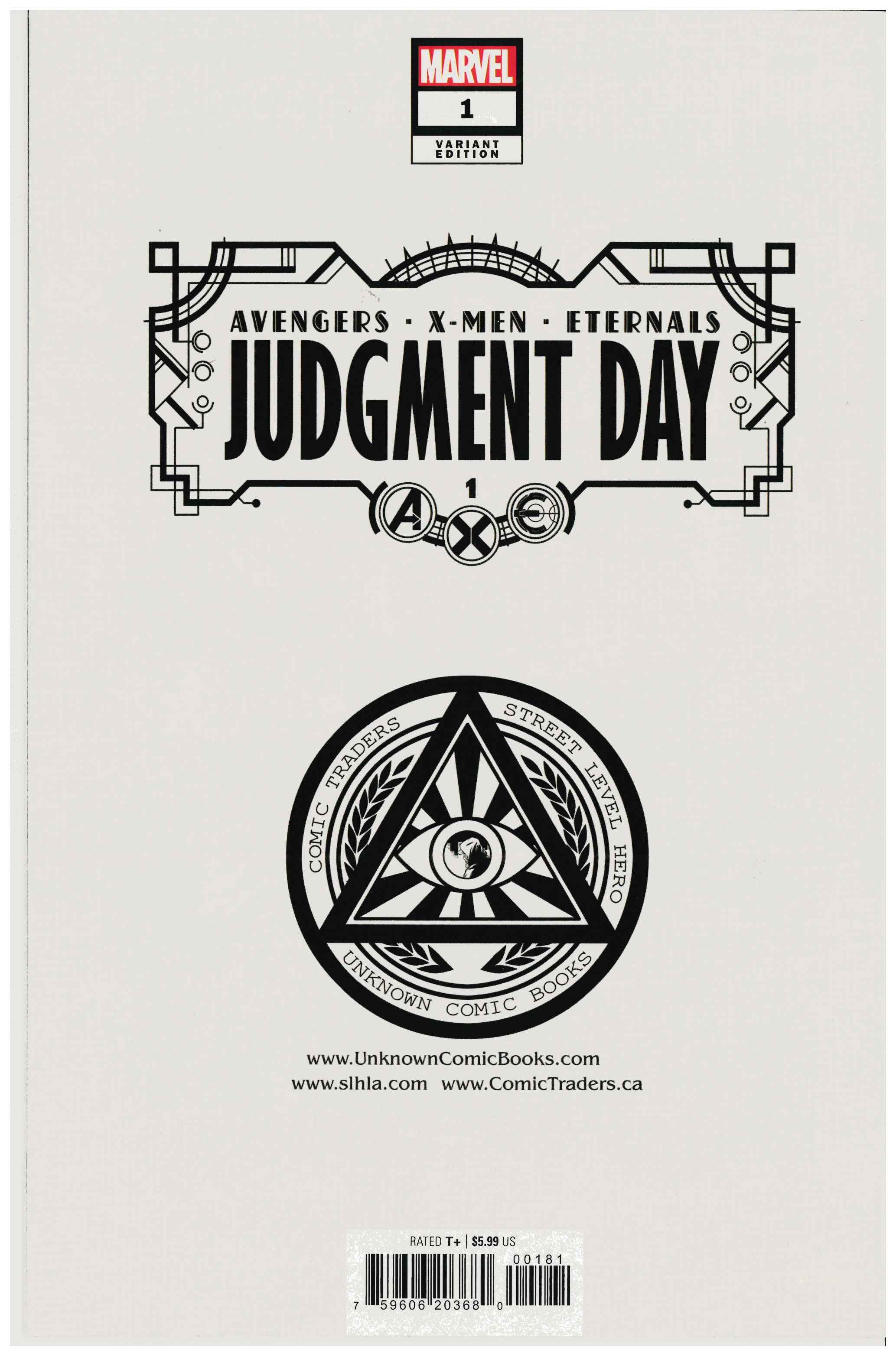 A.X.E: Judgment Day #1 backside