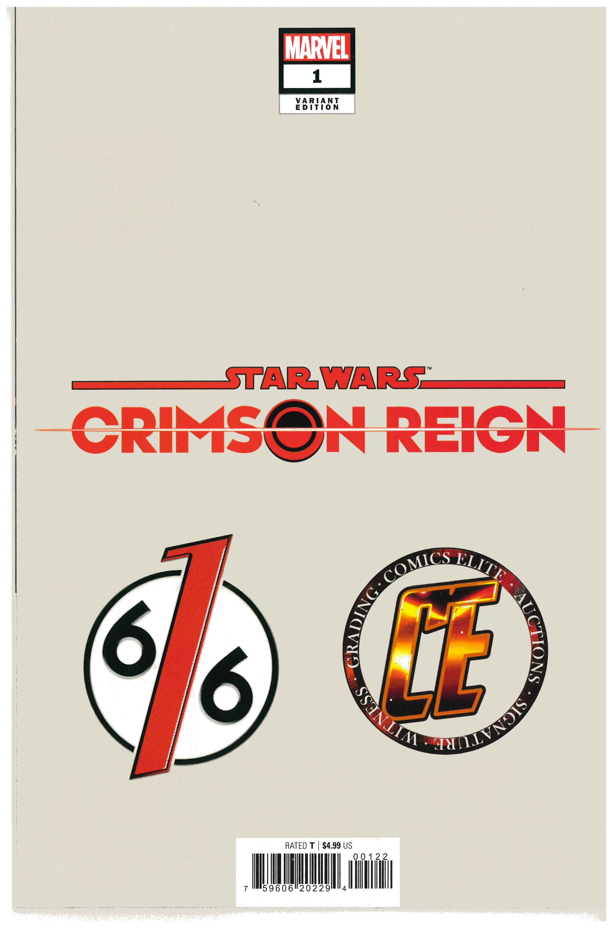 Star Wars: Crimson Reign #1 backside