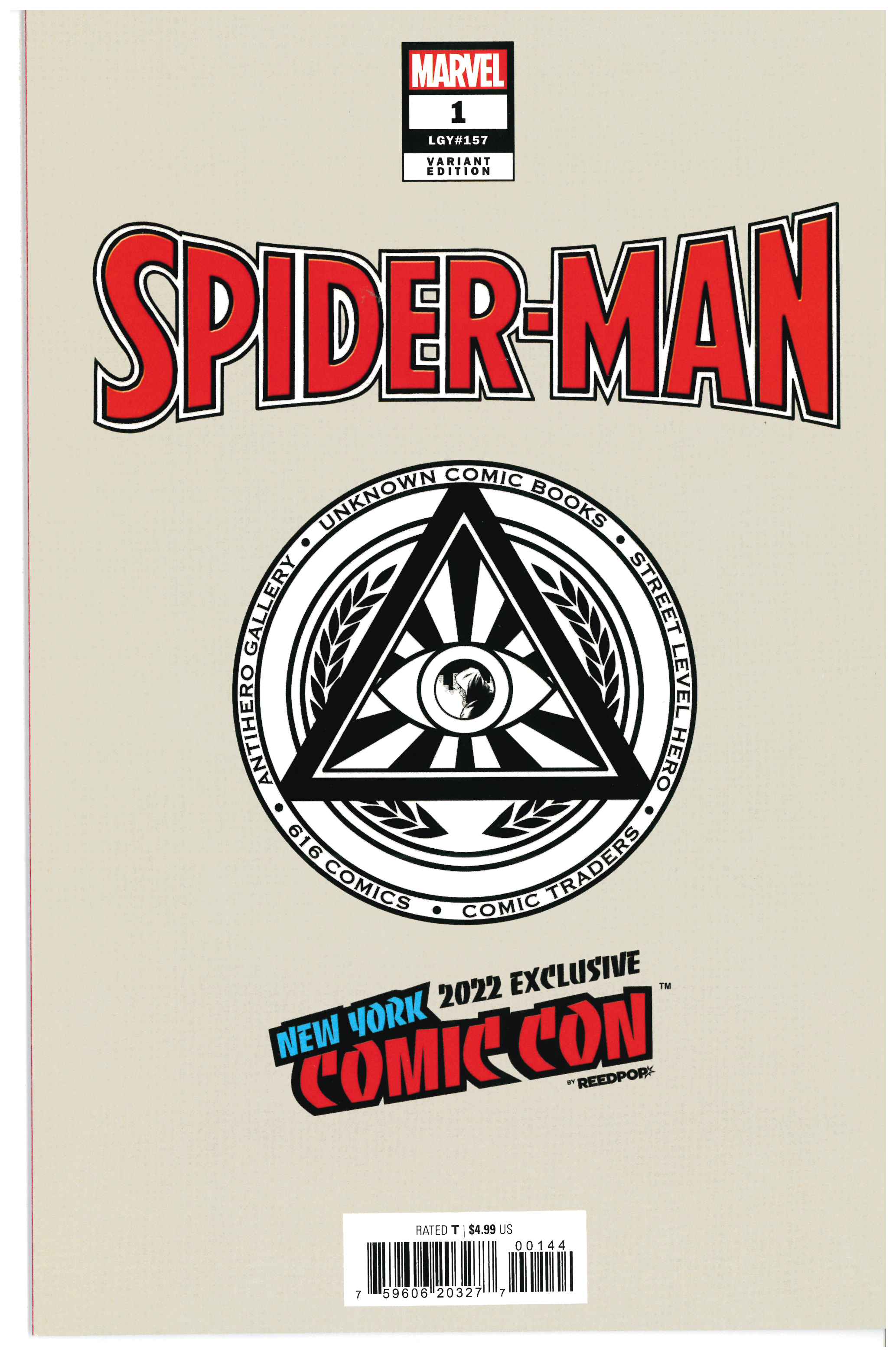 Spider-Man #1 backside