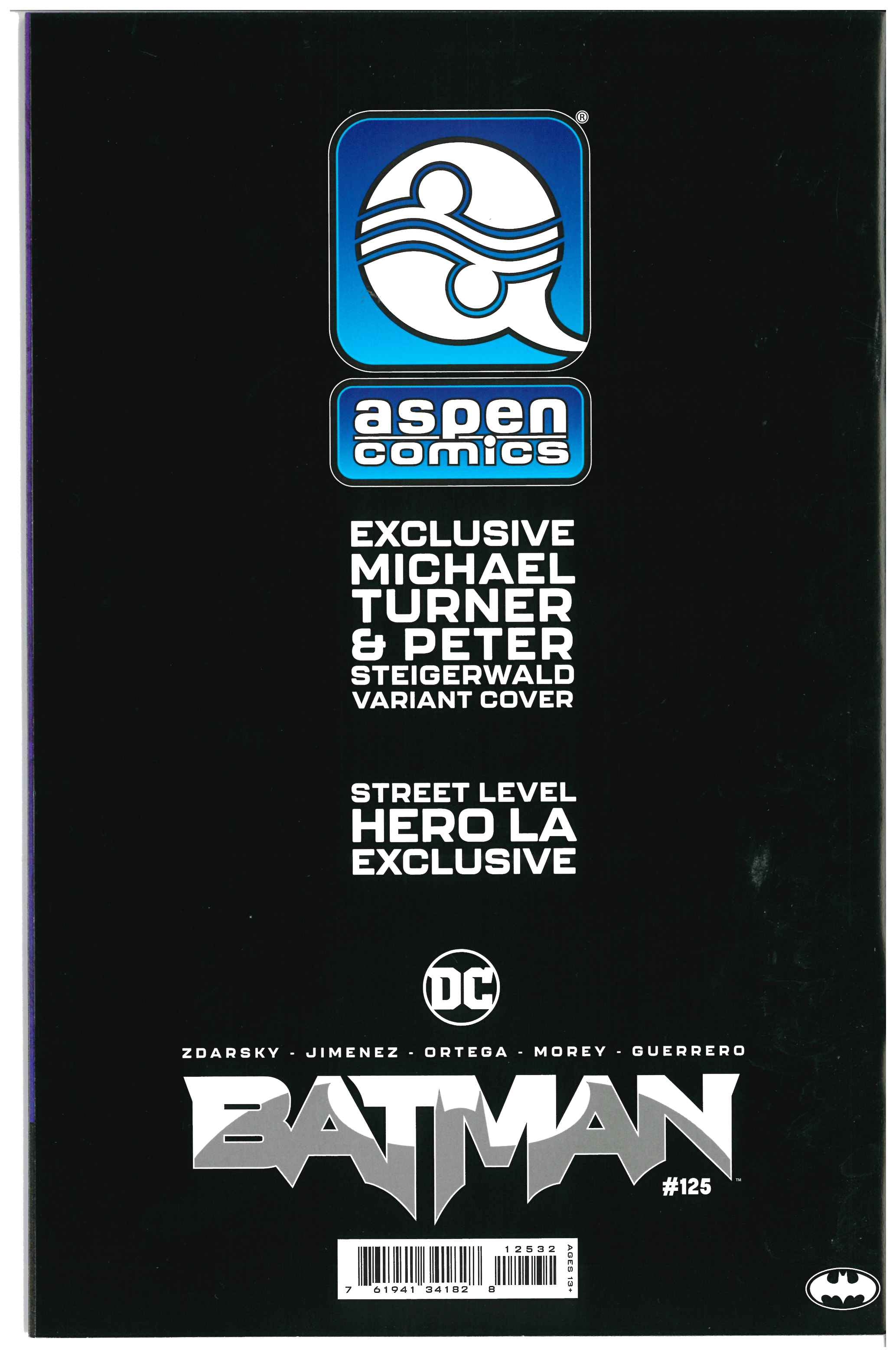 Batman #125 backside