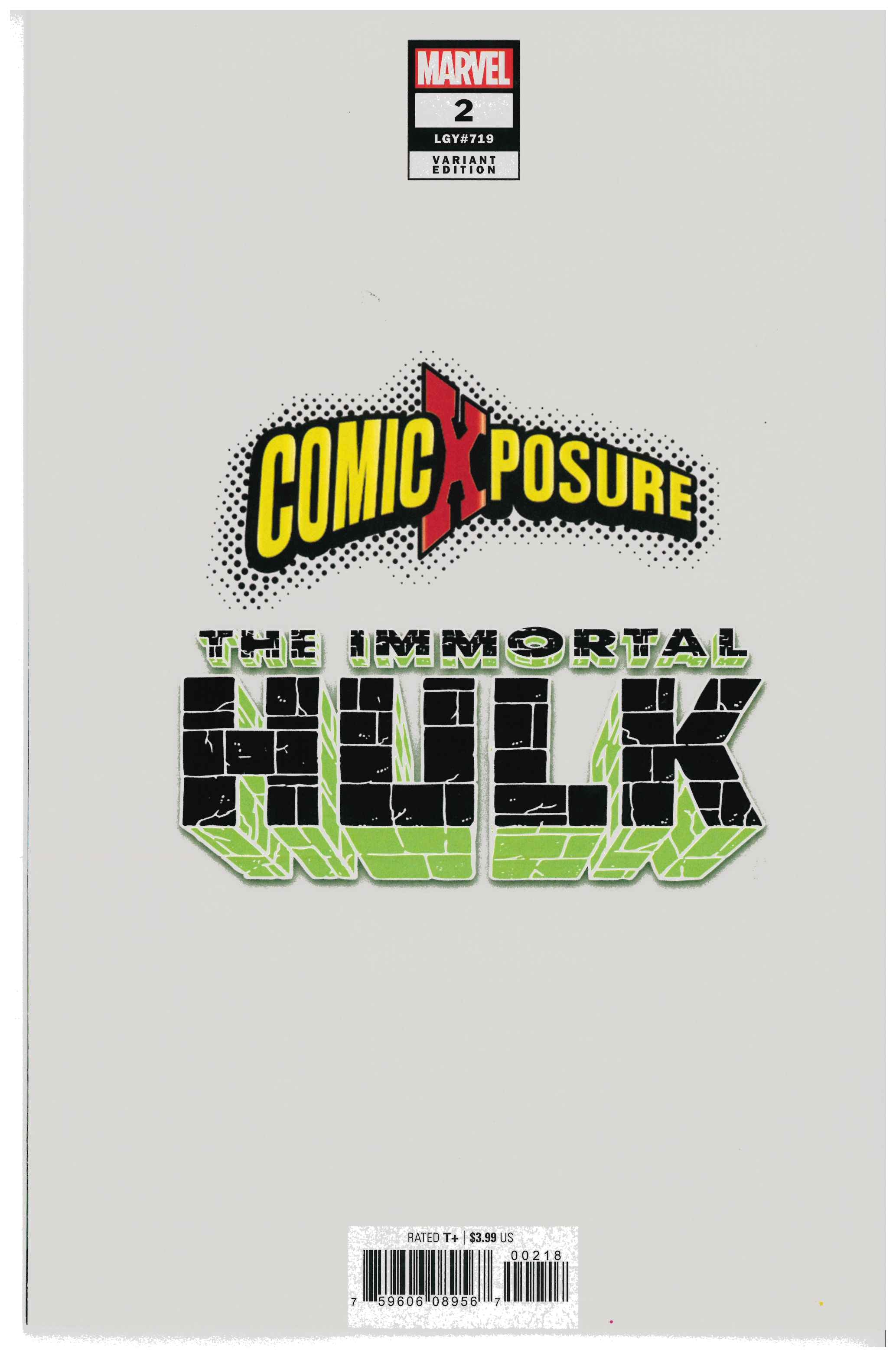 The Immortal Hulk #2 backside