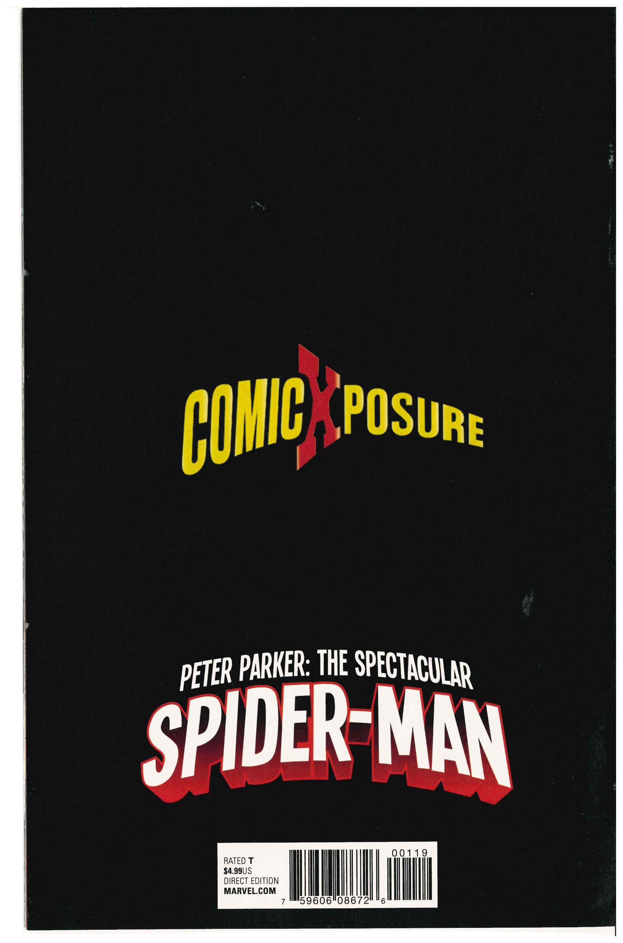 Peter Parker: The Spectacular Spider-Man #1 backside