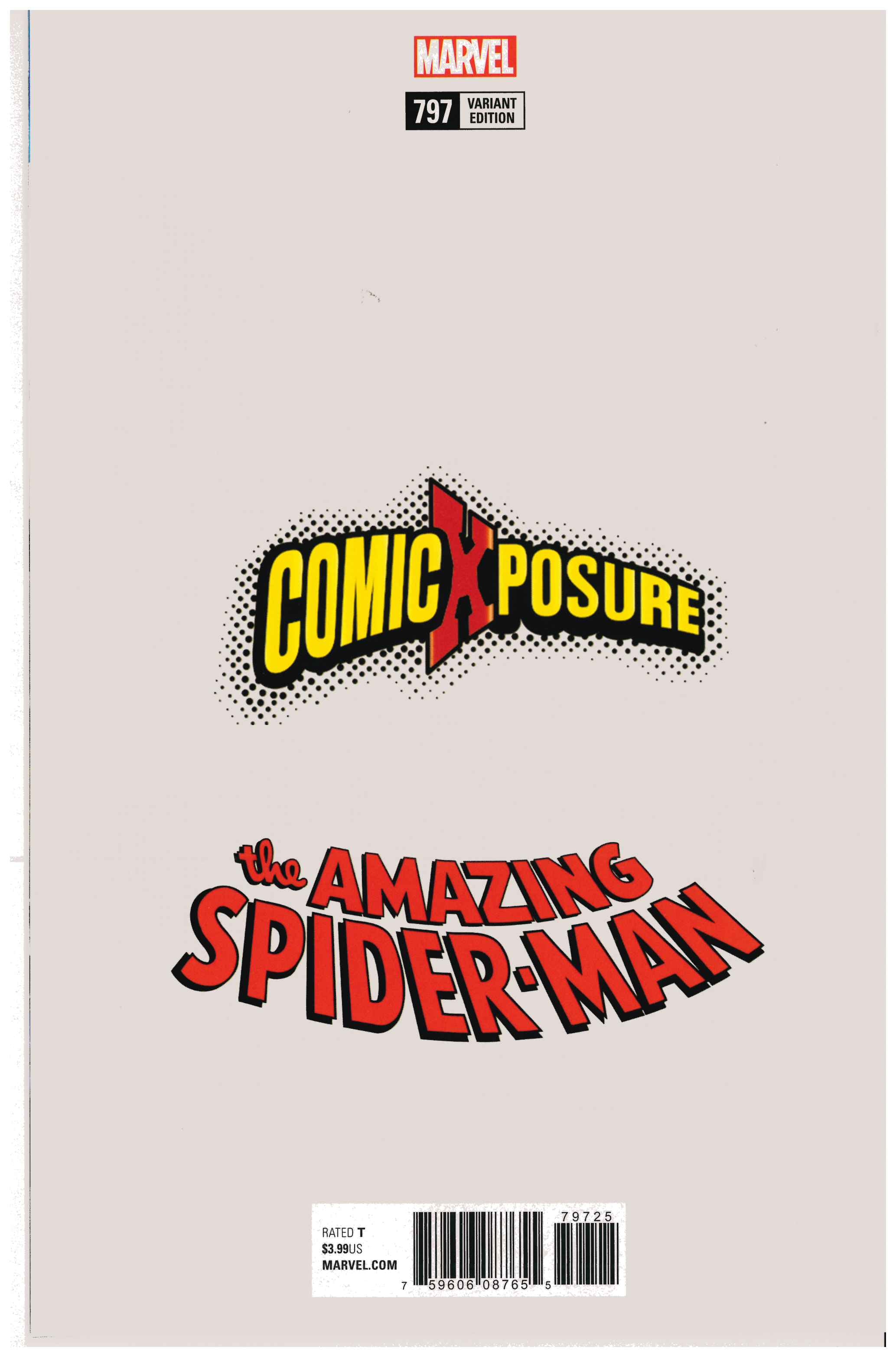 Amazing Spider-Man #797 backside