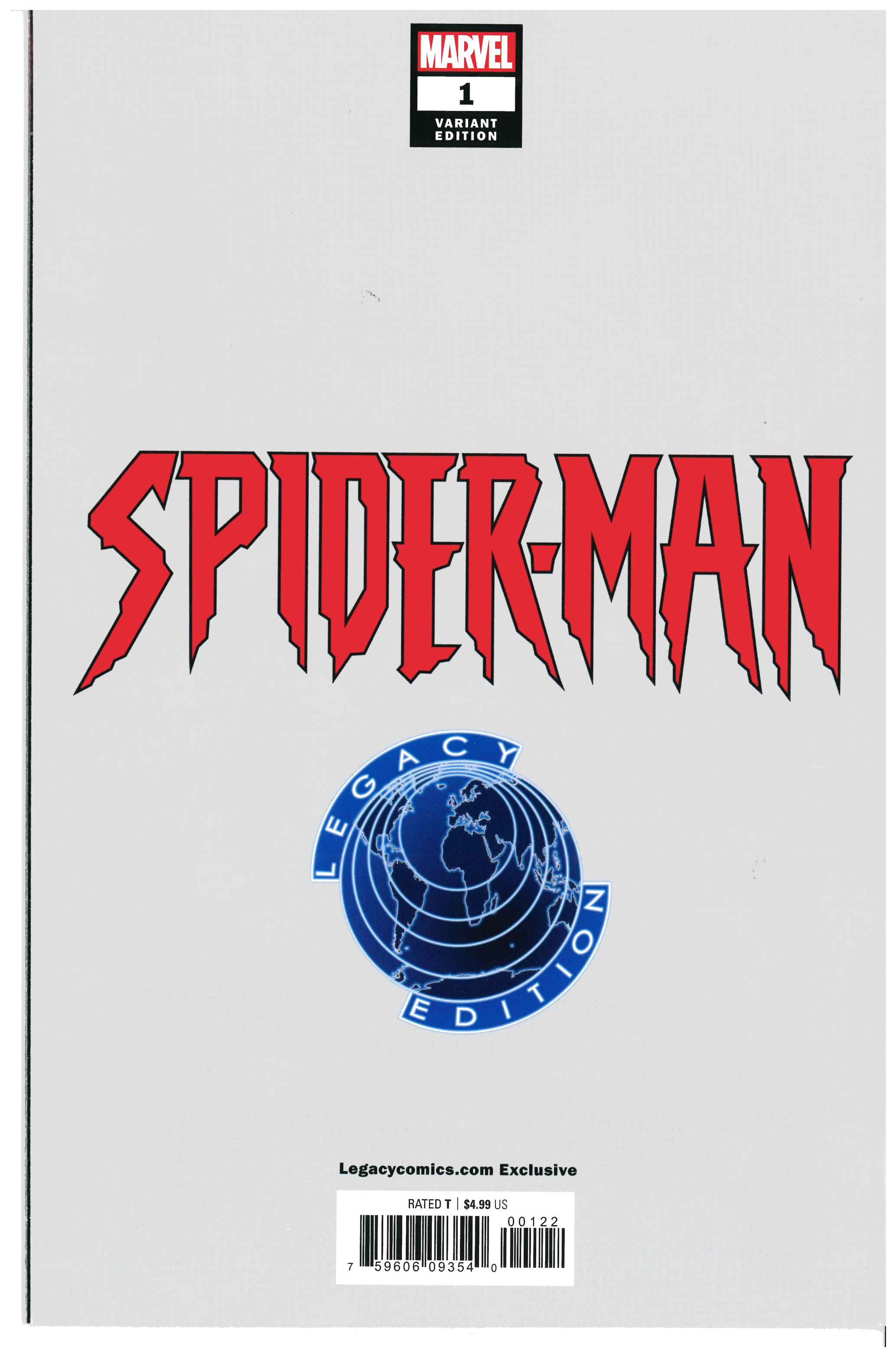 Amazing Spider-Man #1 backside