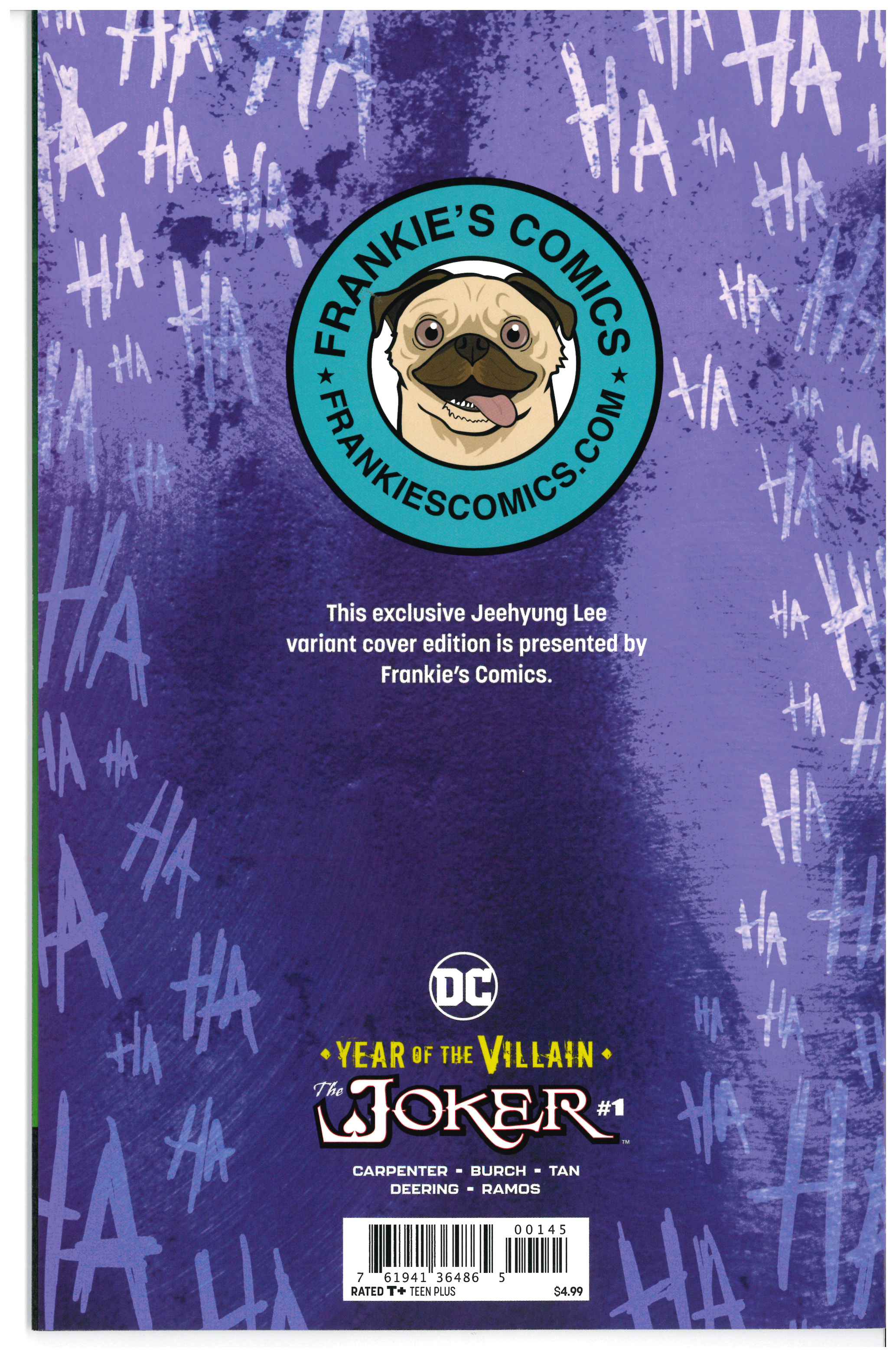 Joker: Year Of The Villian #1 backside