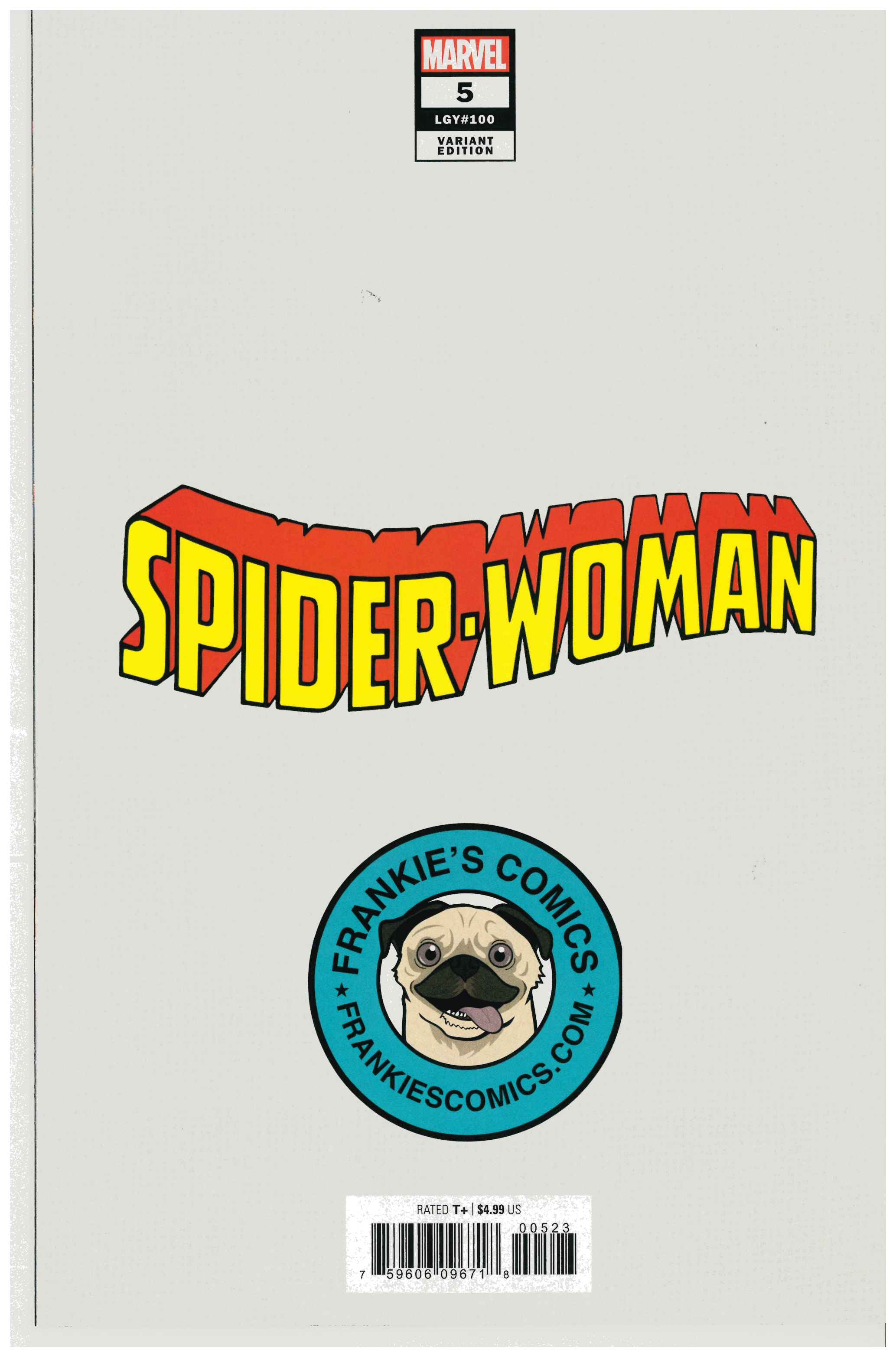 Spider-Woman #5 backside