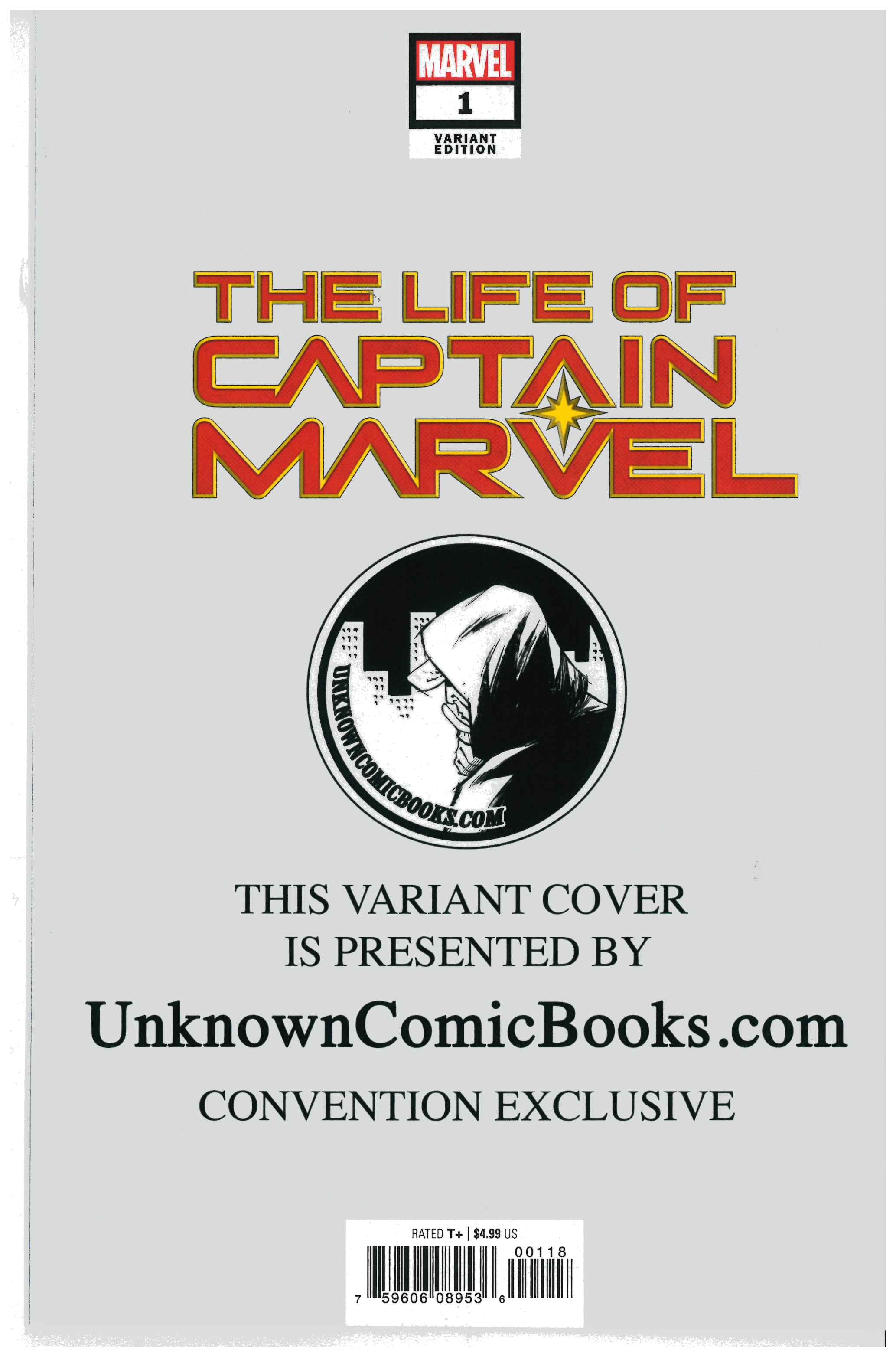 The Life of Captain Marvel #1 backside