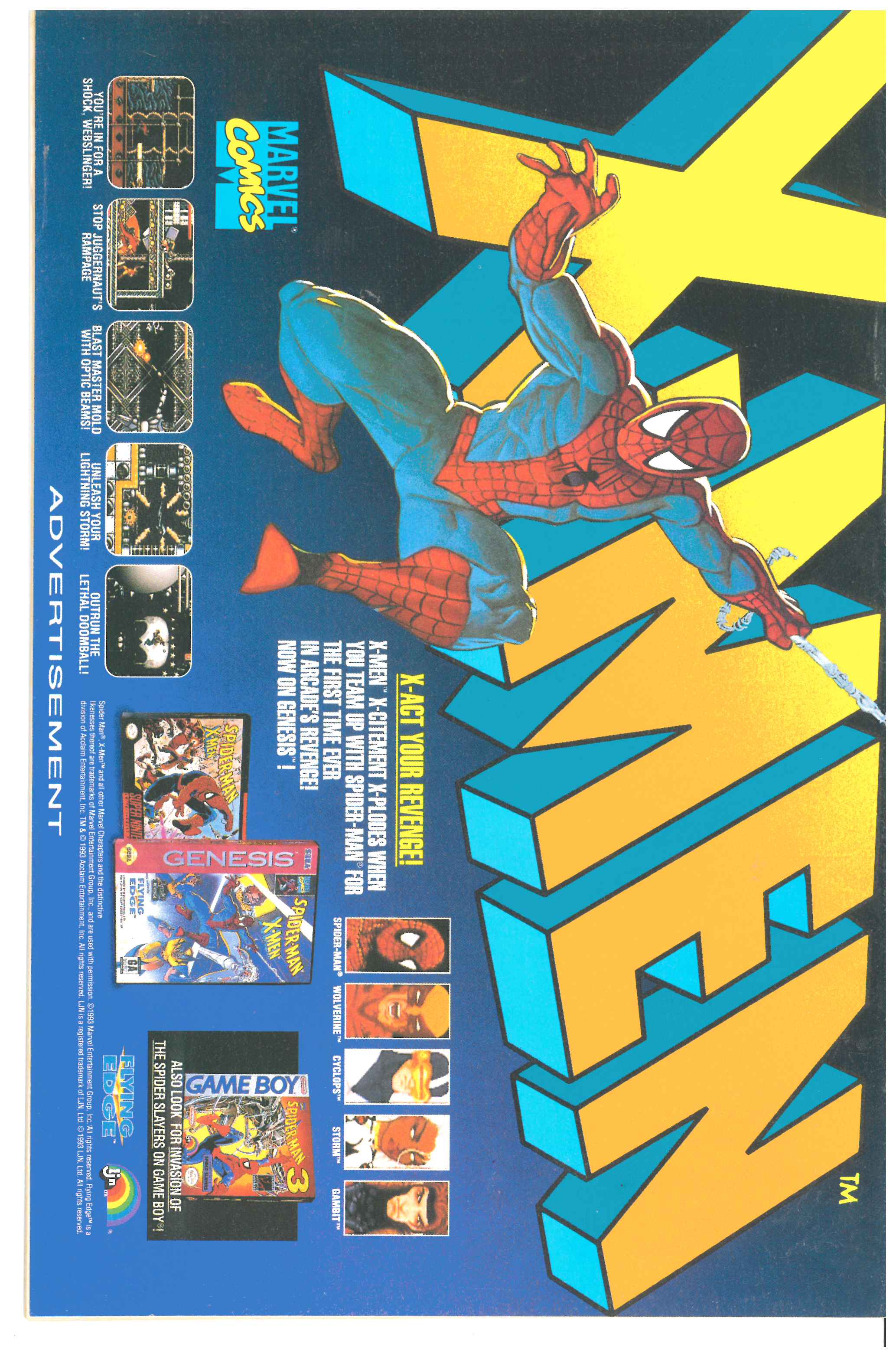 Web of Spider-Man #105 backside