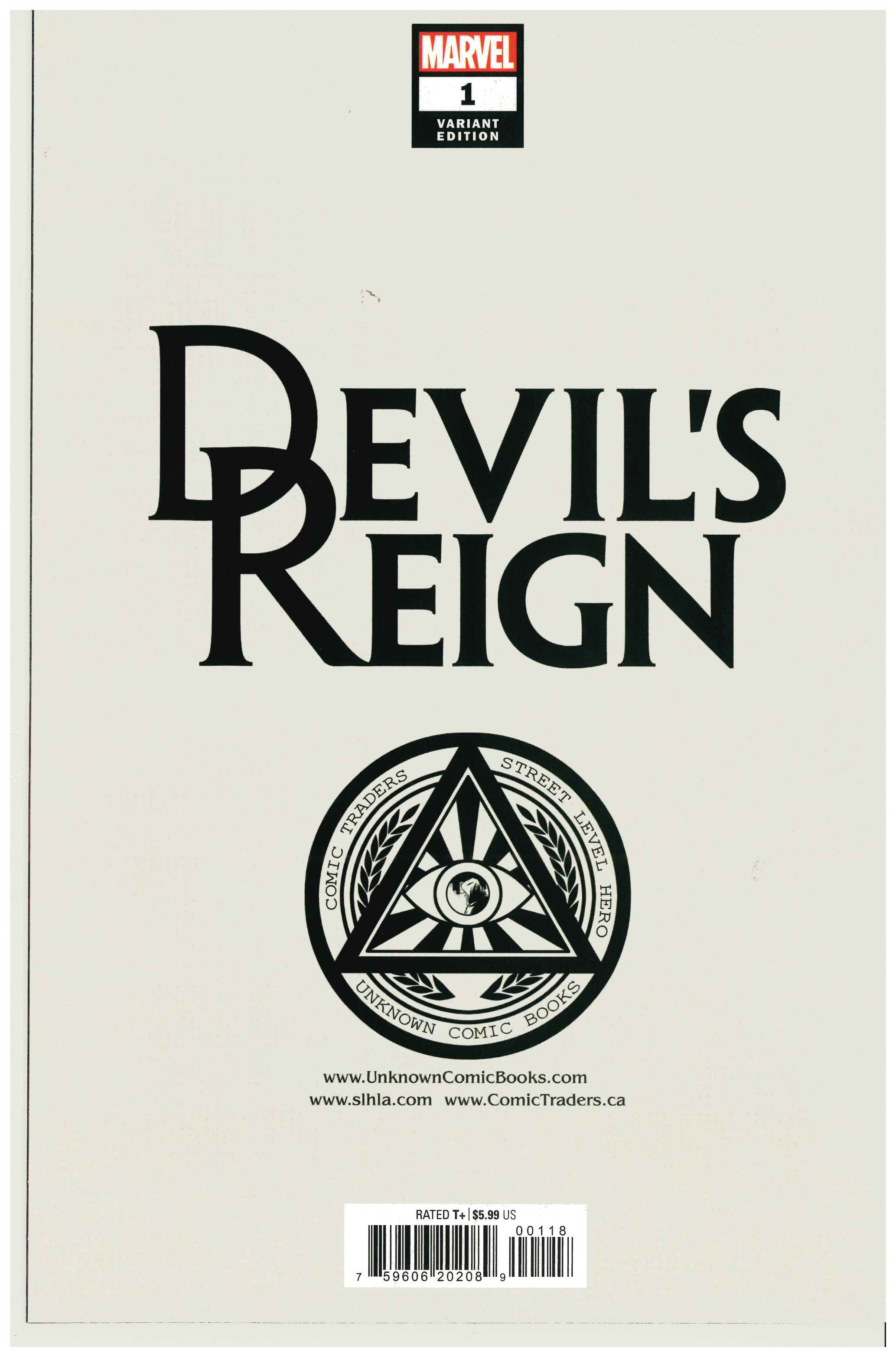 Devil's Reign #1 backside