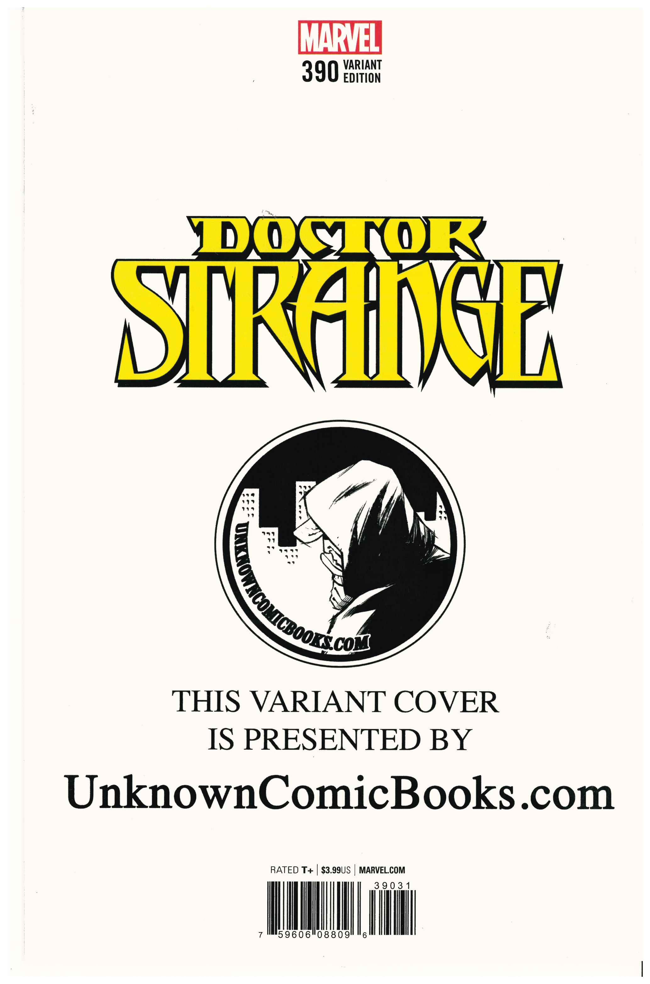 Doctor Strange #390 backside