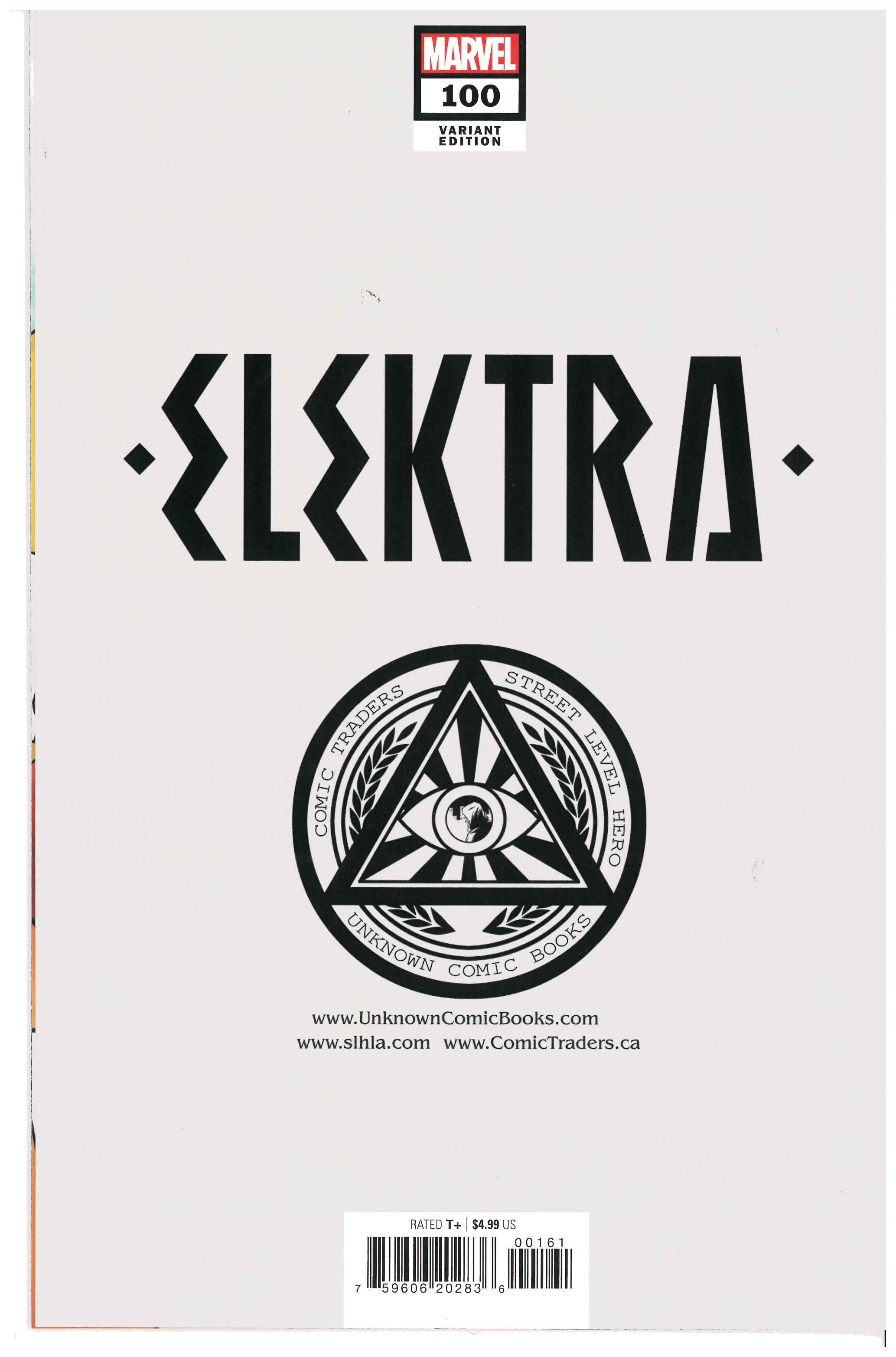 Elektra #100 backside