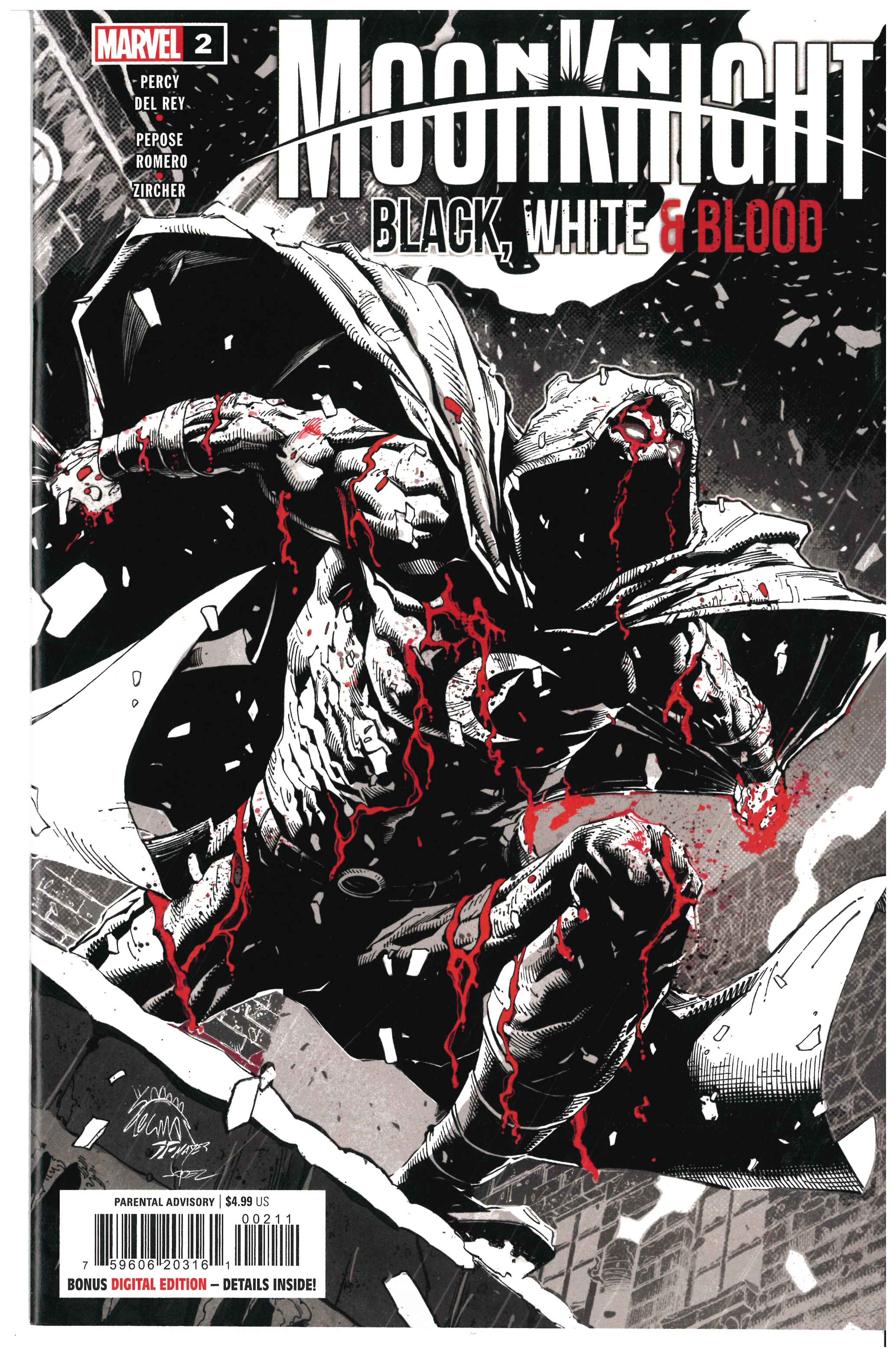 Moon Knight: Black, White & Blood #2