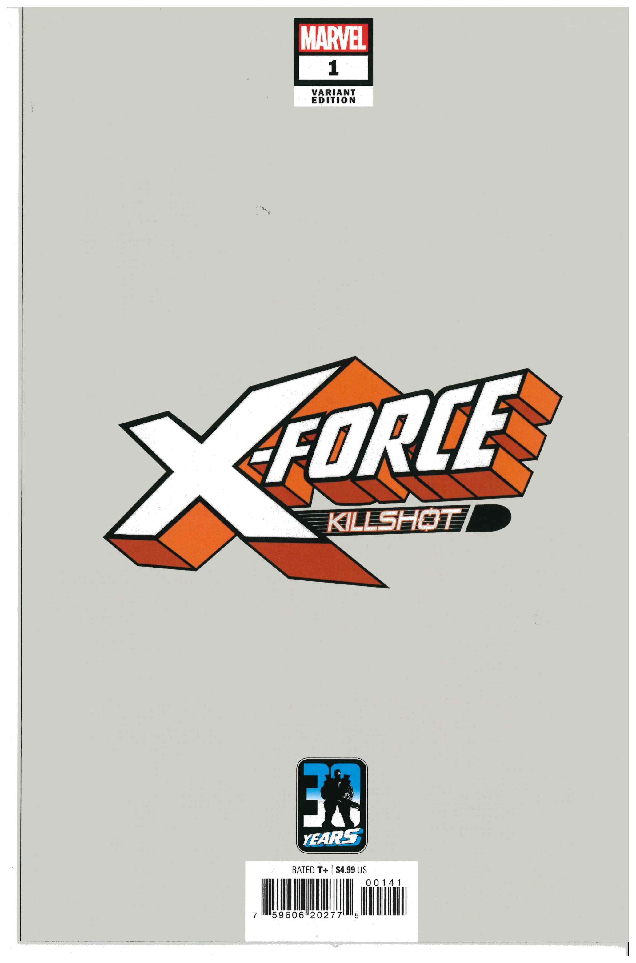 X-Force: Killshot Anniversary Special #1 backside