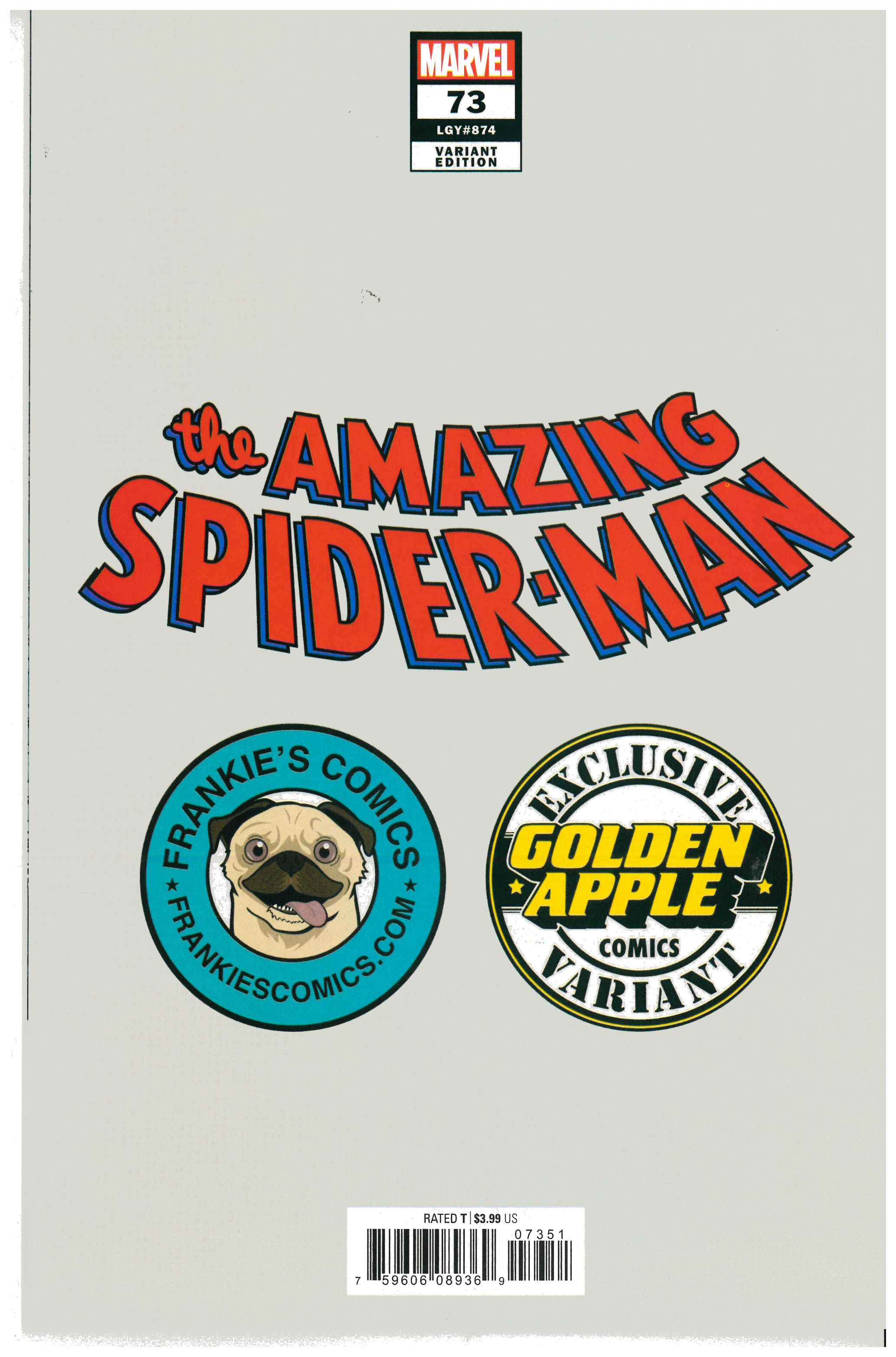 Amazing Spider-Man #73 backside