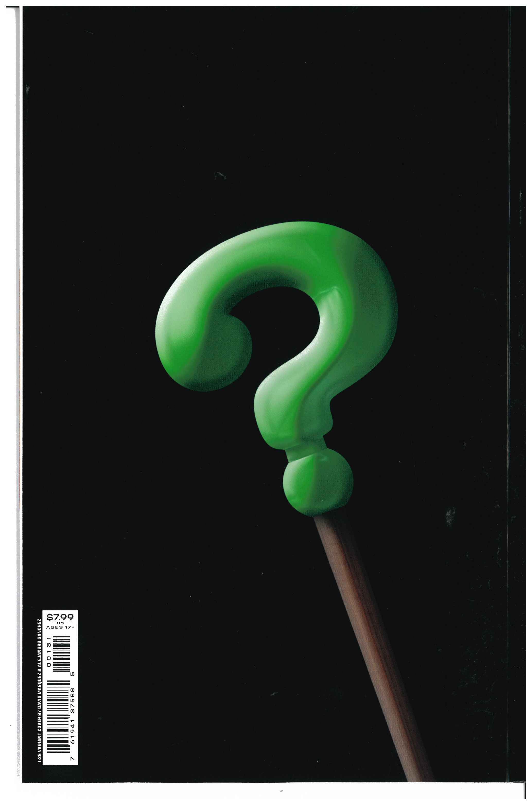 Batman: One Bad Day - The Riddler #1 backside