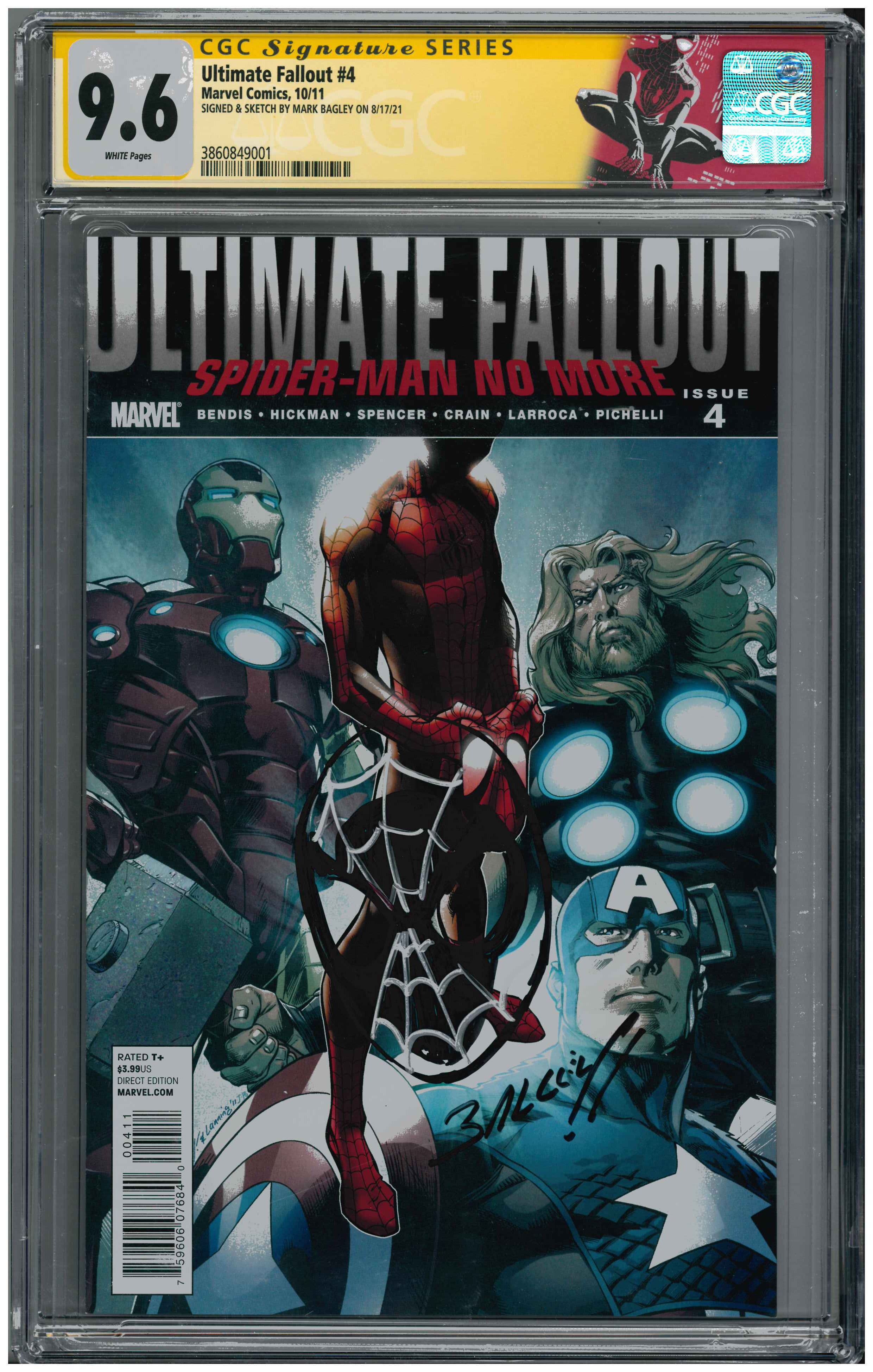 Ultimate Fallout #4 | Signed & Sketched by Mark Bagley