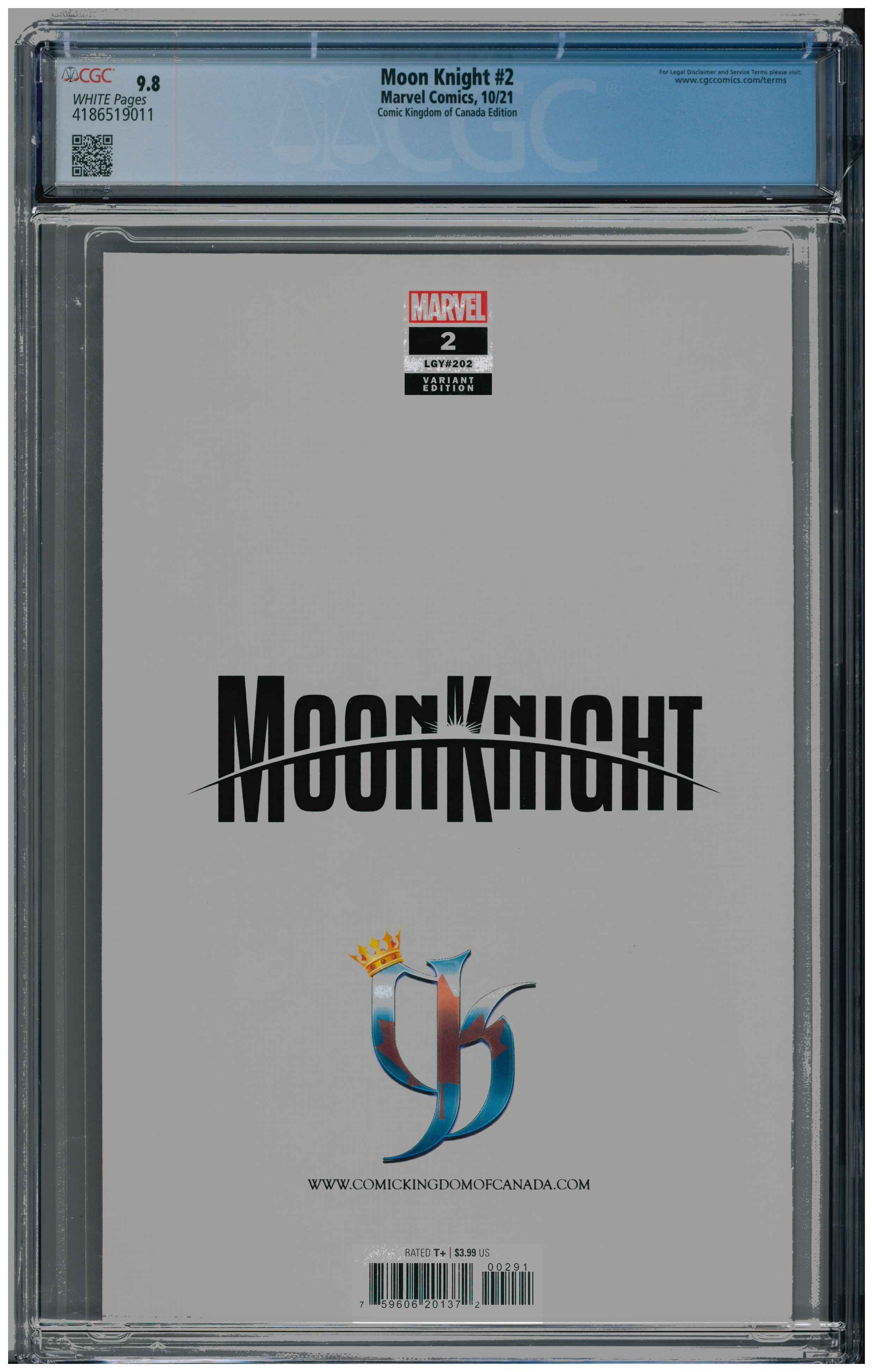 Moon Knight #2 backside