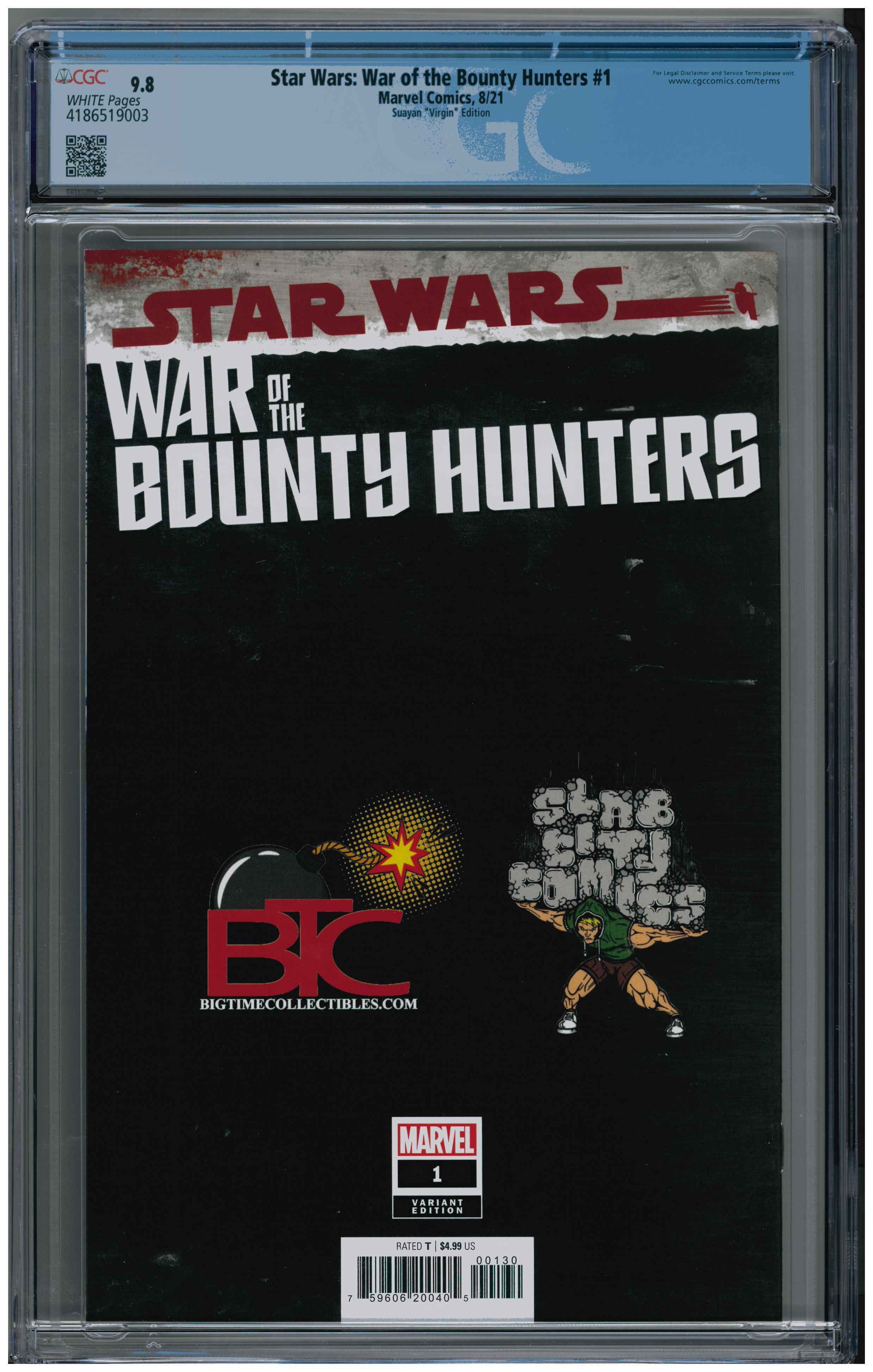 Star Wars: War of the Bounty Hunters #1 backside