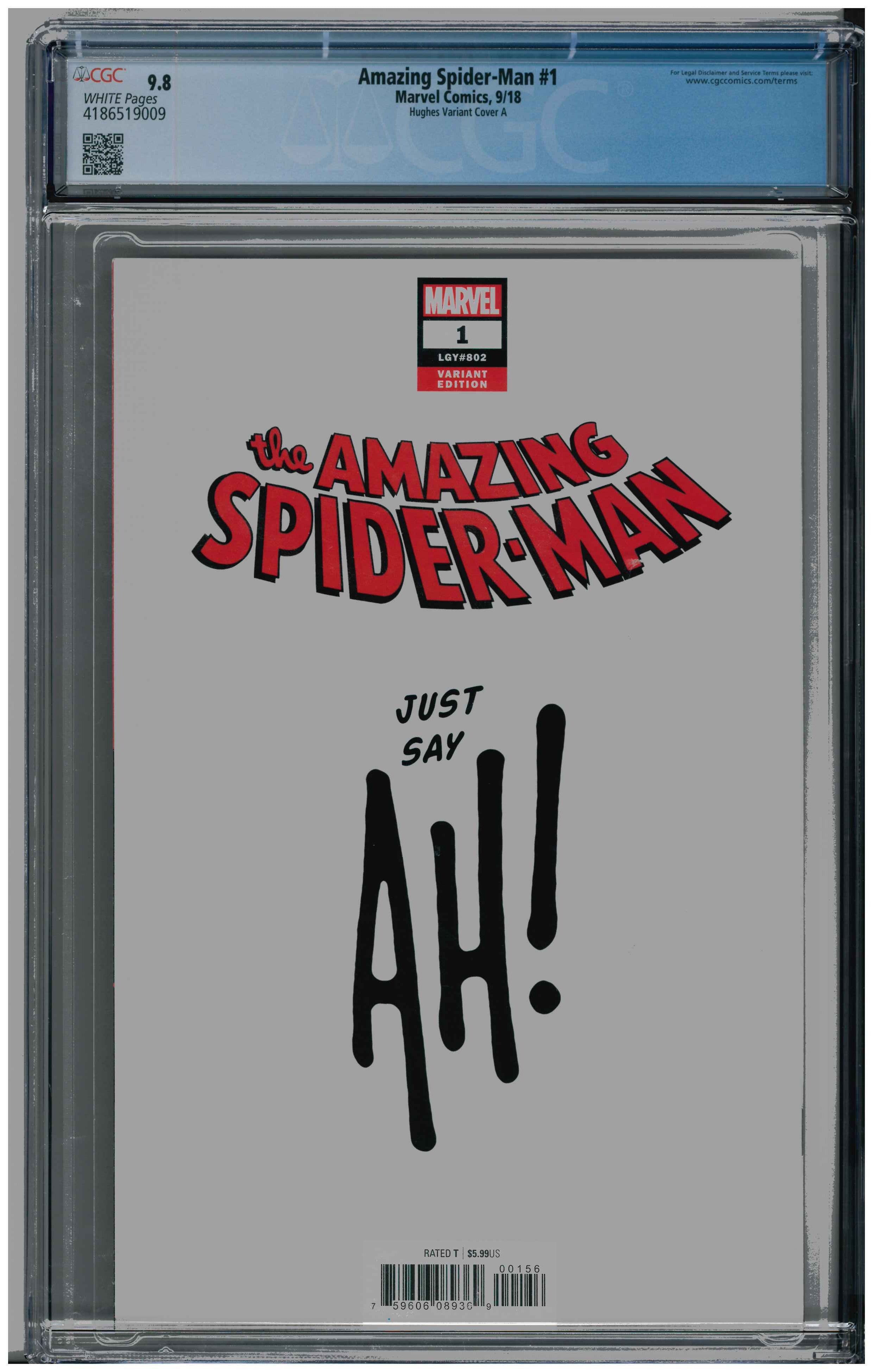 Amazing Spider-Man #1 backside