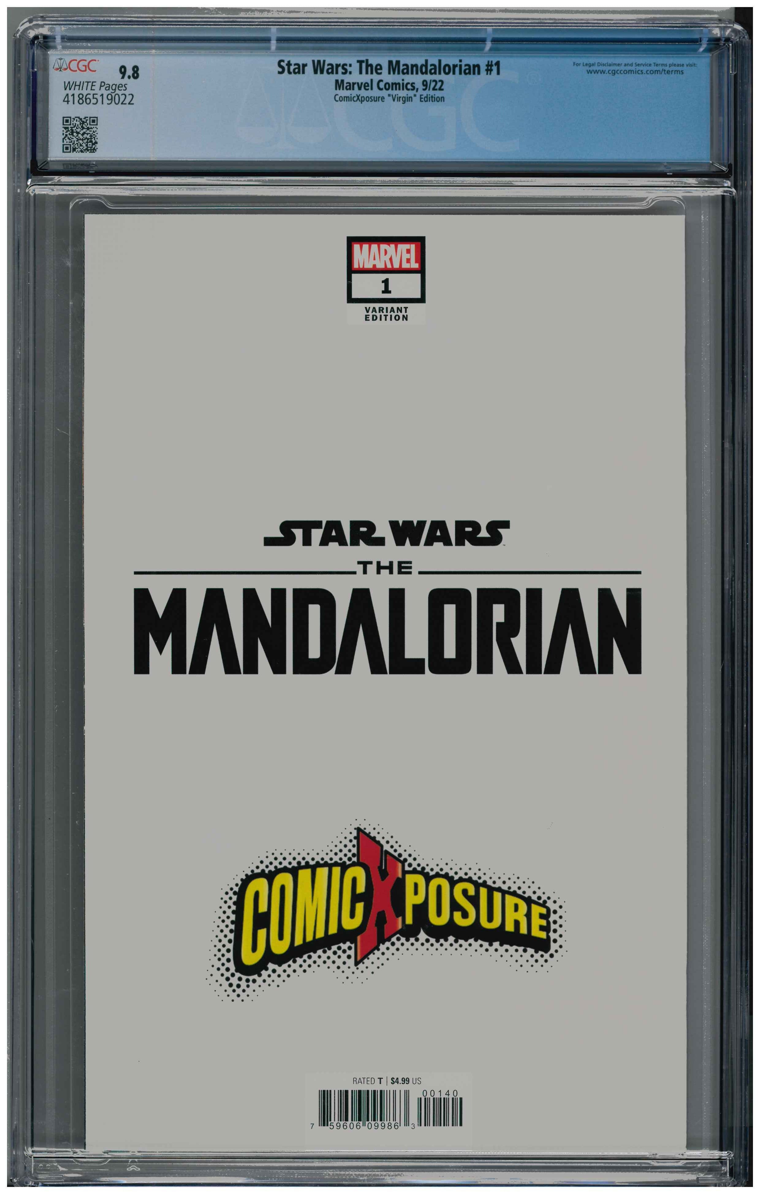 Star Wars: The Mandalorian #1 backside