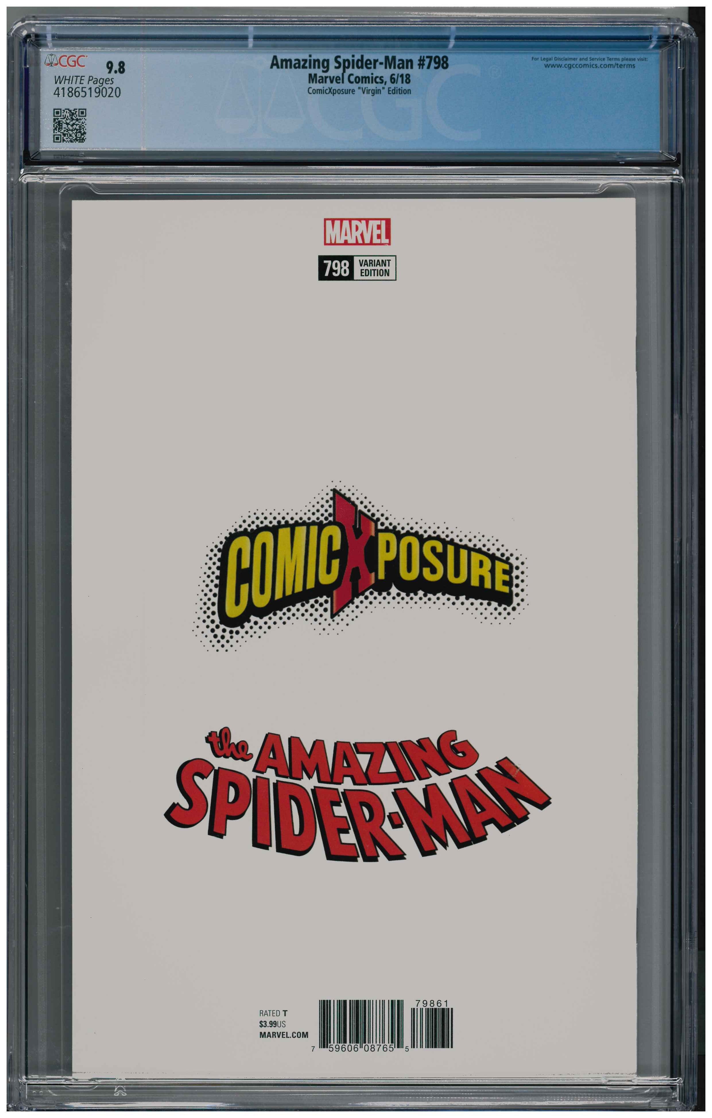 Amazing Spider-Man #798 backside