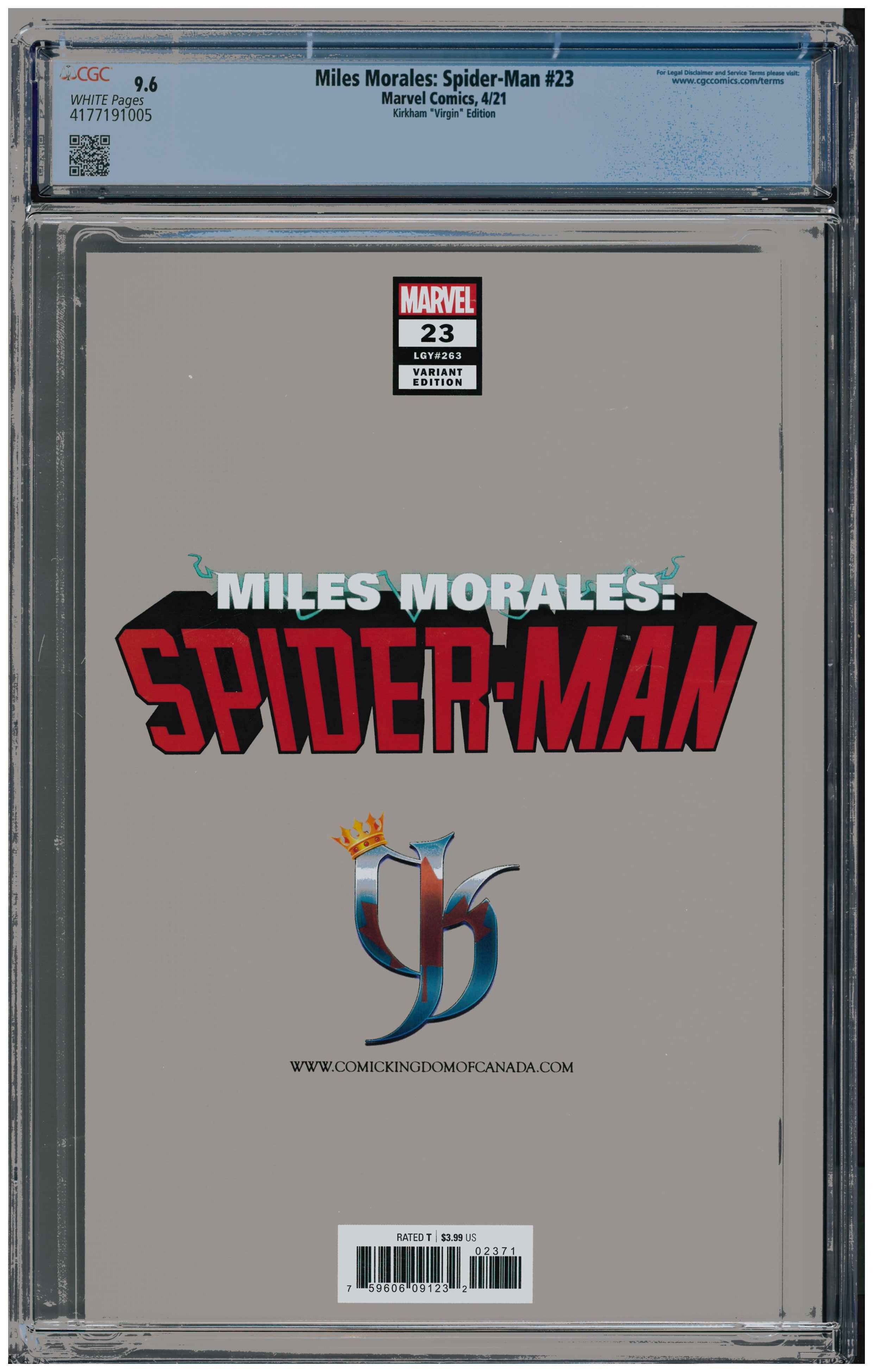 Miles Morales: Spider-Man #23 backside