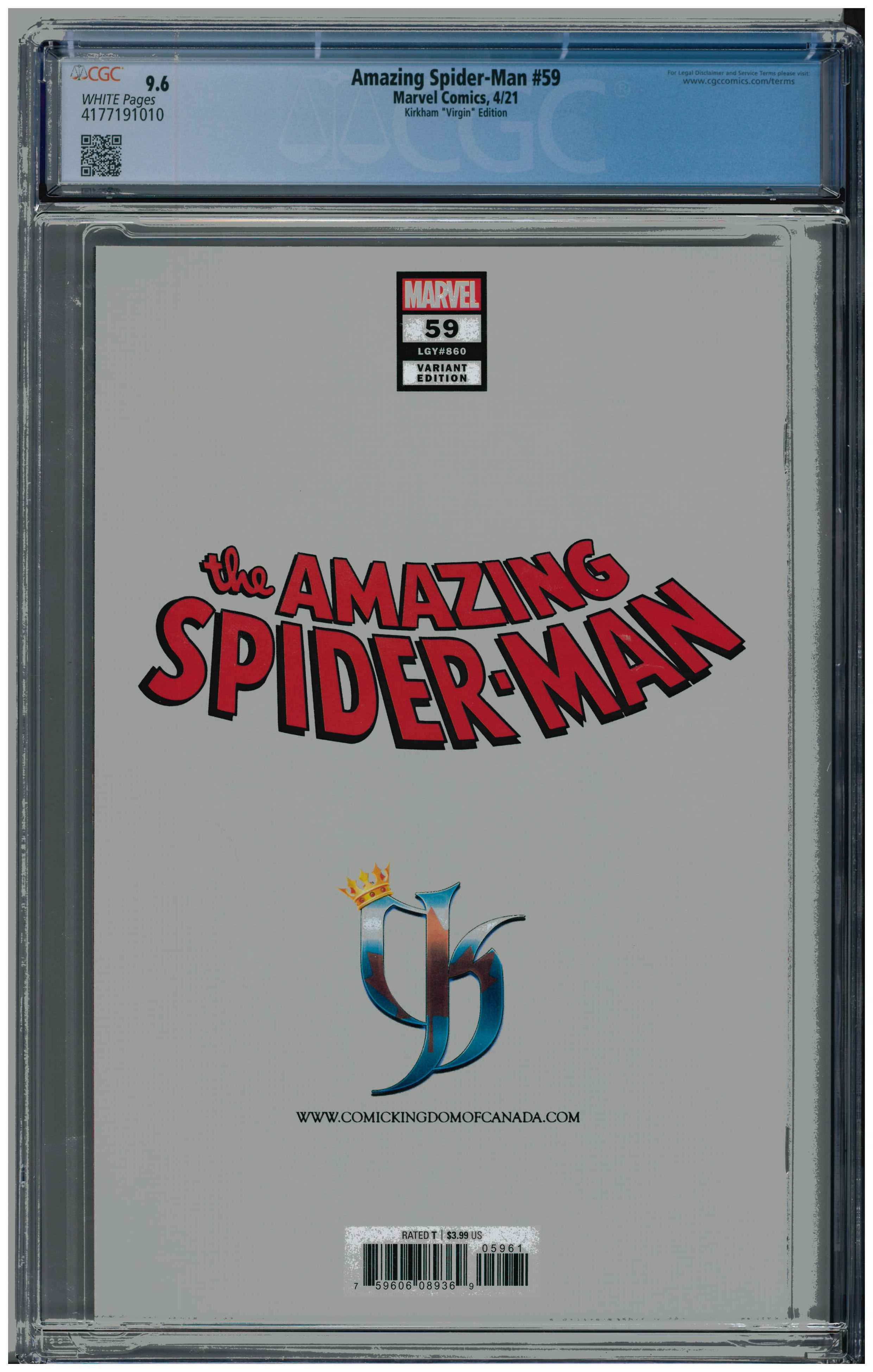 Amazing Spider-Man #59 backside