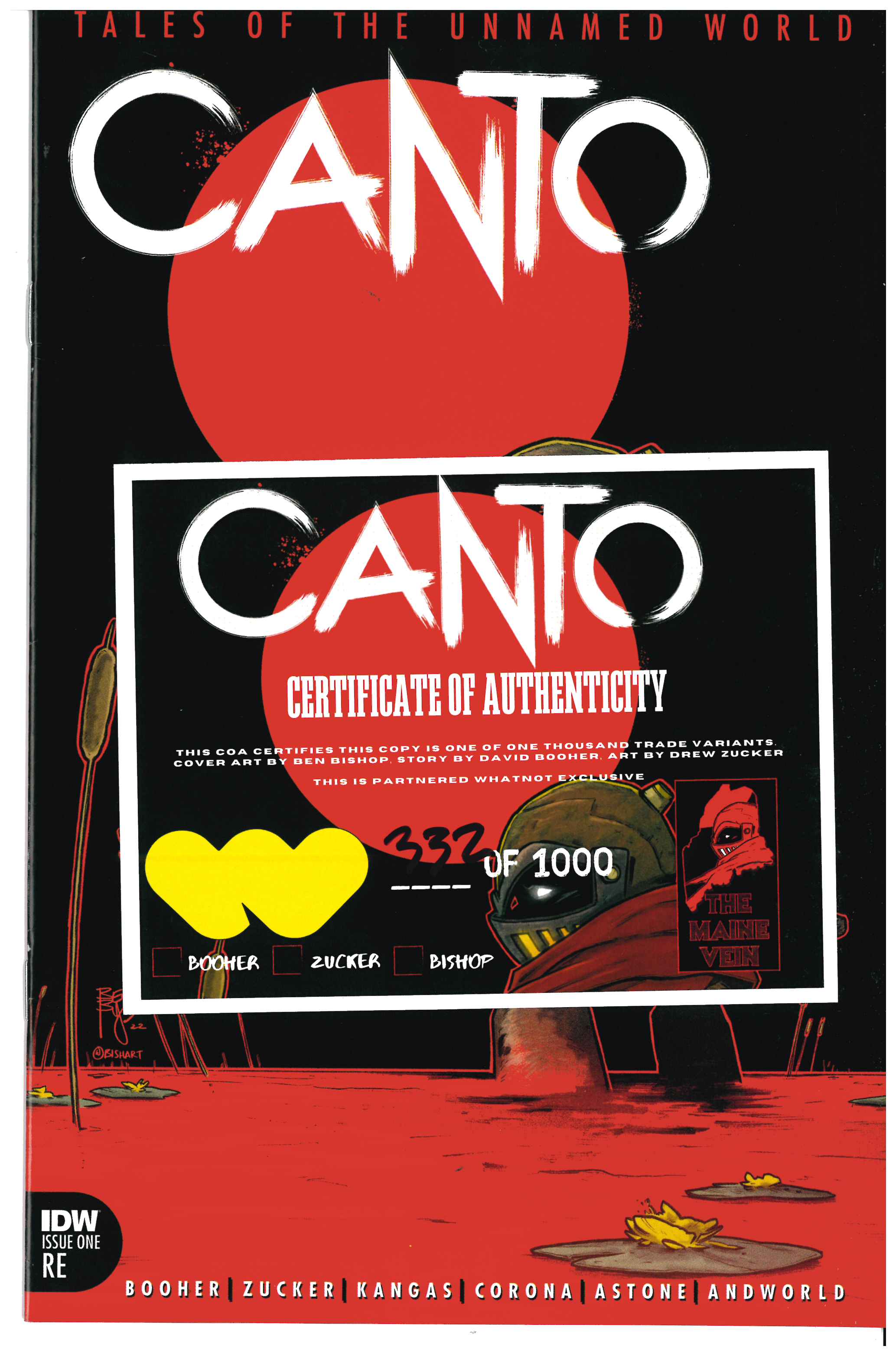 Canto: Tales of The Unnamed World #1 Certificate of Authenticity